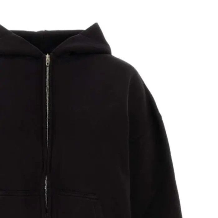 Balenciaga o1bcso1str0326 Regular Fit Zip-Up Hoodie in Black Size US M / EU 48-50 / 2 - 3 Thumbnail