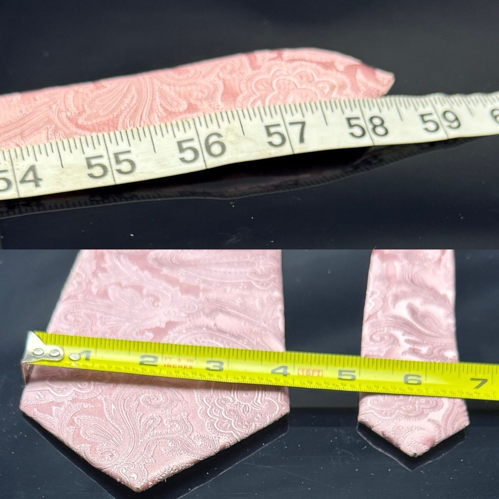 Donald Trump Donald J Trump Signature collection Tie pink Paisley 58.5" Size ONE SIZE - 3 Thumbnail