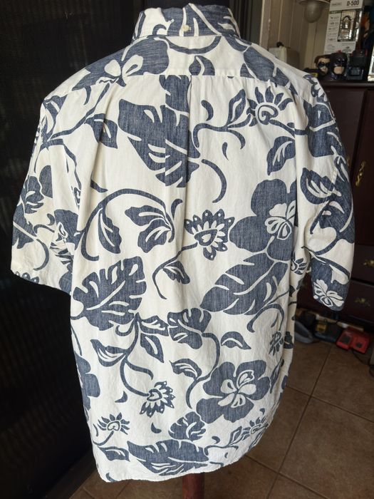 Reyn Spooner Reyn Spooner Classic Fit Full Button Blue/White Men's XL