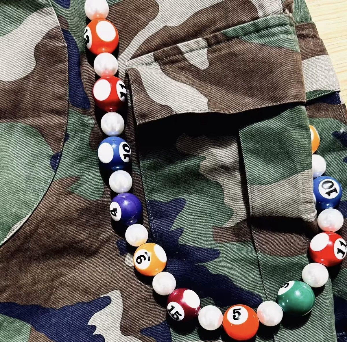 Jewelry Billiards ball themed pant streetwear chain Size ONE SIZE - 3 Thumbnail