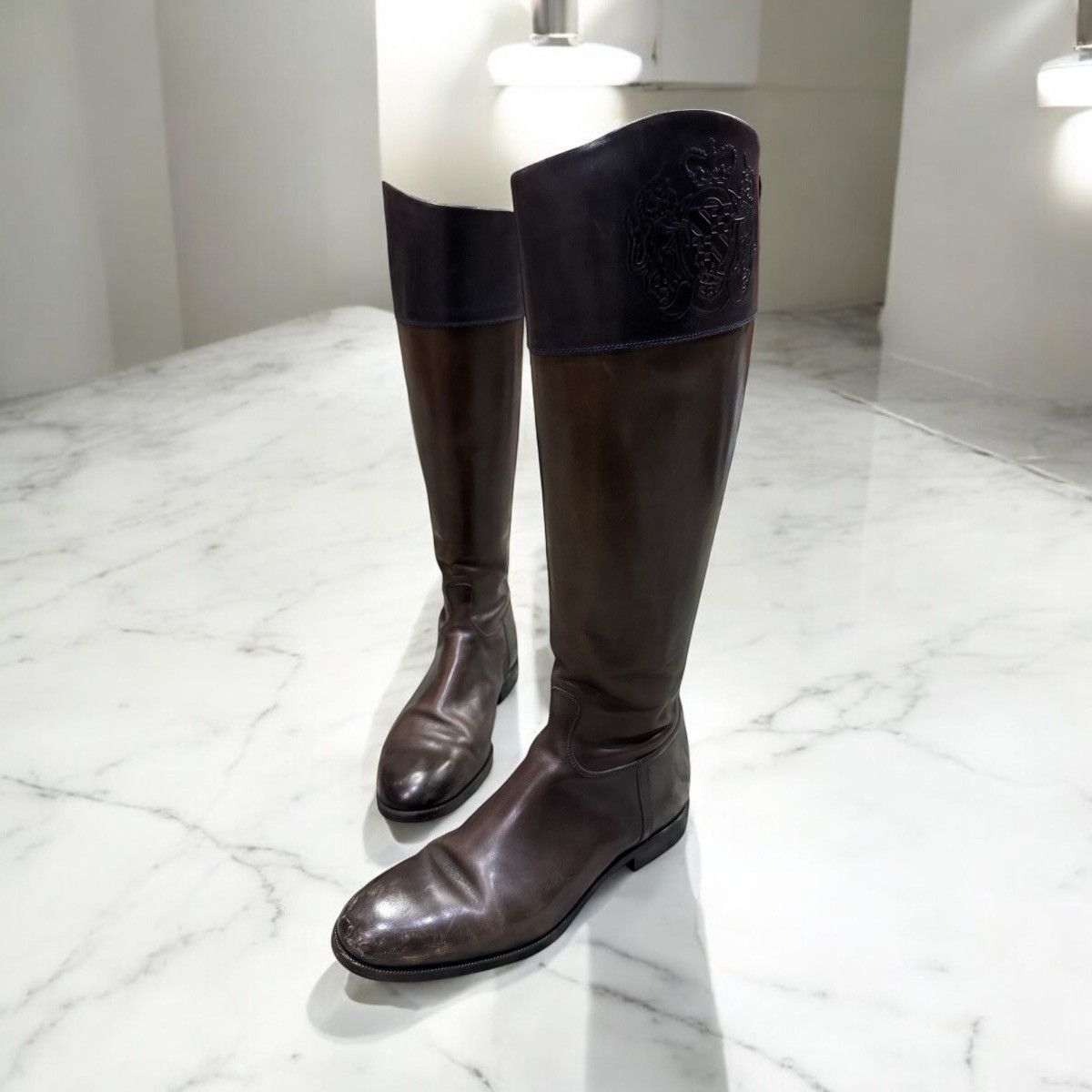 Alberto Fasciani ALBERTO FASCIANI LINING LEATHER HIGH BOOTS Size US 6 / EU 39 - 2 Thumbnail