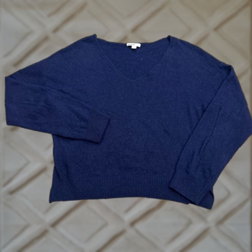 Vintage VINTAGE Subdueb Wool Blend Pullover Sweater Women Medium Blue Knit Casual Fall Spring Winter Size M / US 6-8 / IT 42-44 - 1 Thumbnail