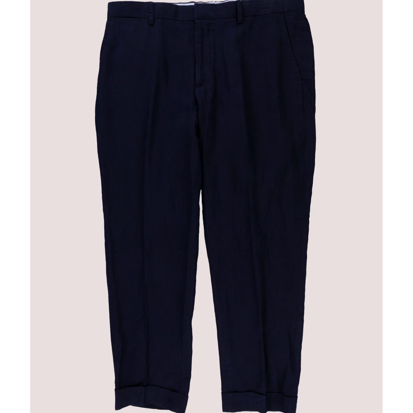 Ralph Lauren Ralph Lauren Mens Linen Suit Straight Leg Dress Pants Blue 36W 30L Size 36R - 1 Thumbnail