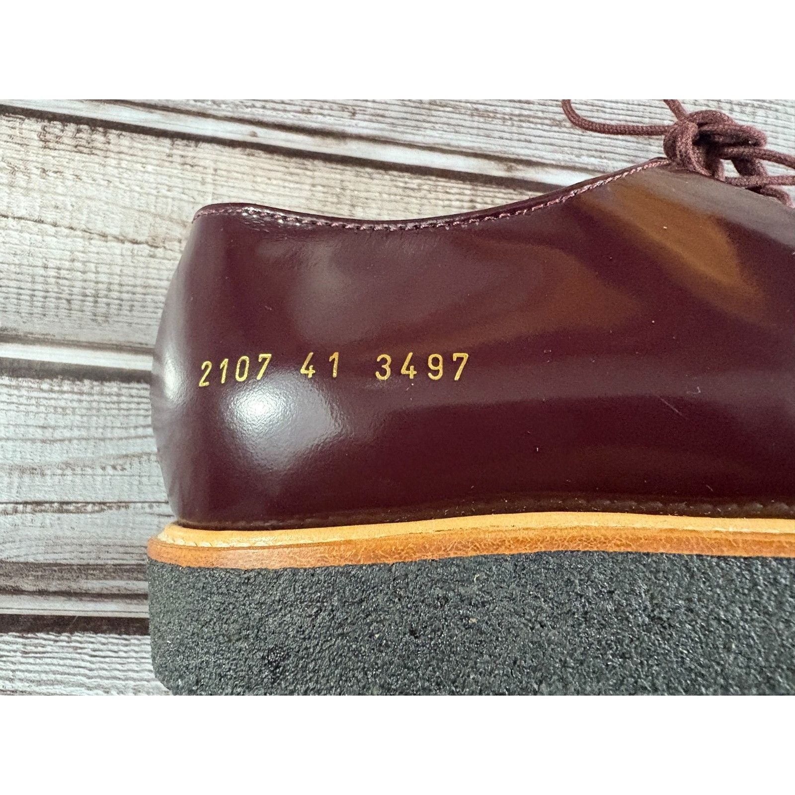 Common Projects Common Projects Derby Polished Leather Loafers shoes Sz 41 c Size US 8 / EU 41 - 7 Thumbnail