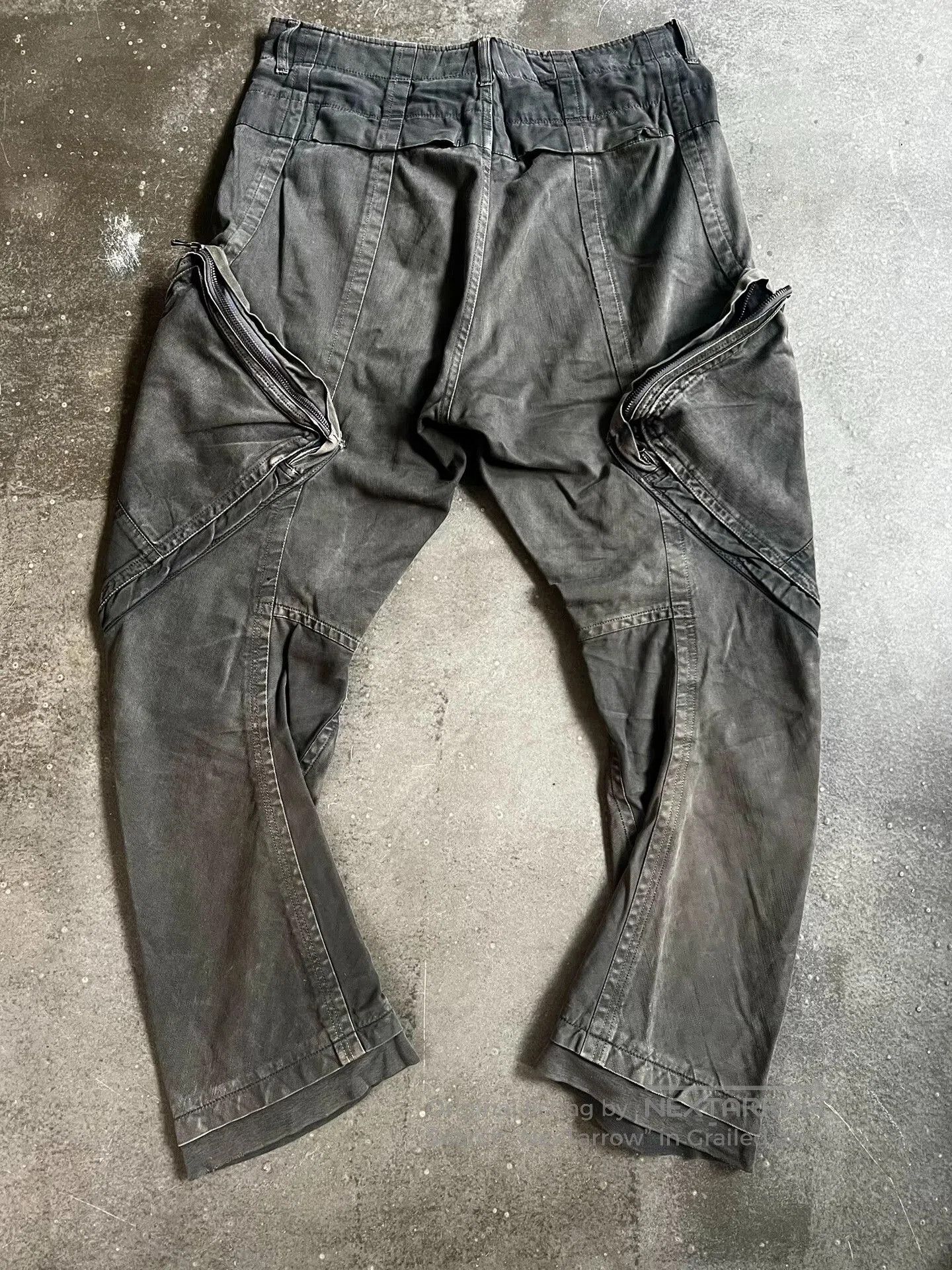 Julius distressed gray tactical cargo pants. Size US 34 / EU 50 - 8 Thumbnail