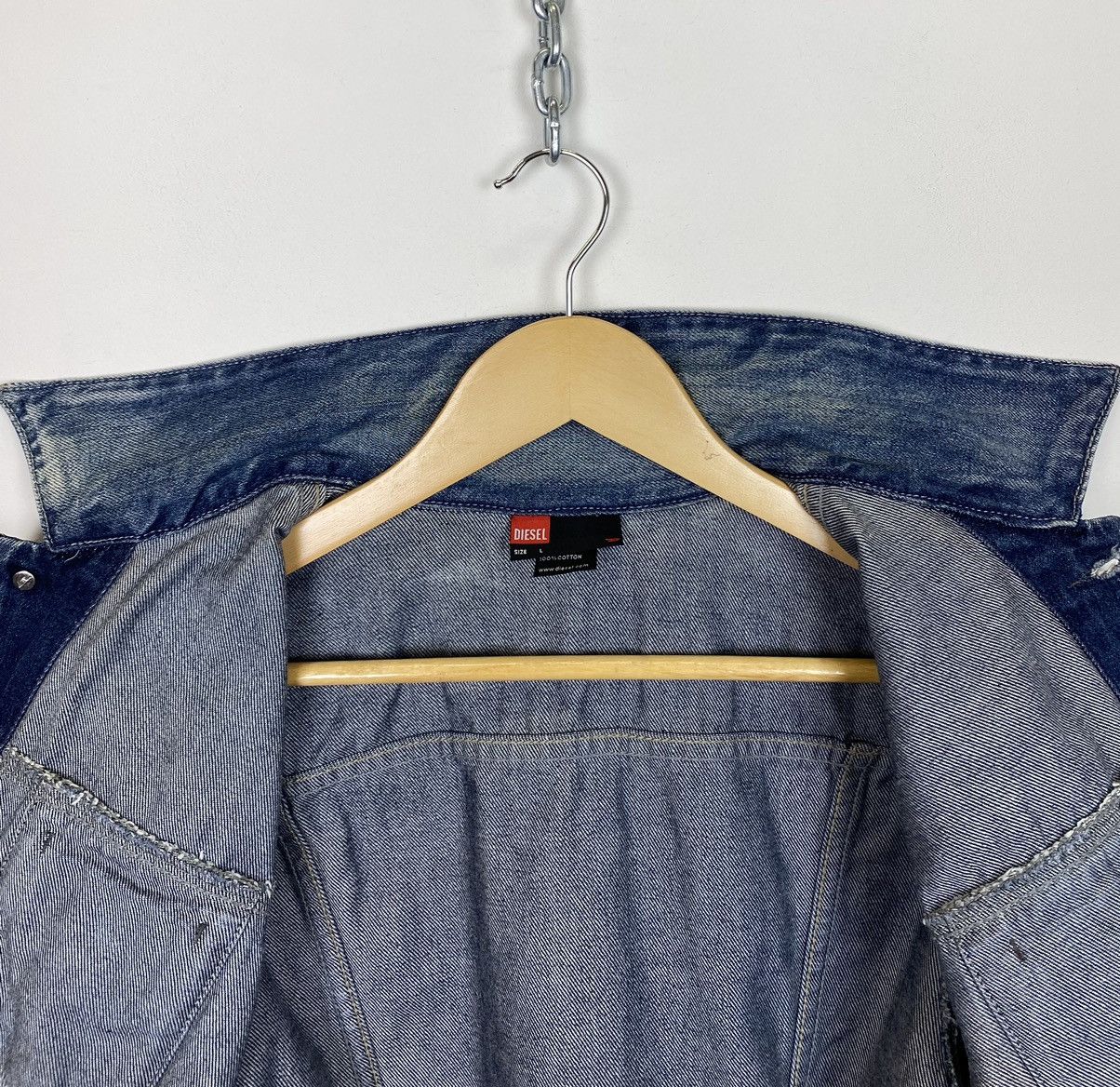 Diesel Vintage Diesel Y2K Denim Jacket Jeans Streetwear Blue 90’s Size L / US 10 / IT 46 - 12 Thumbnail