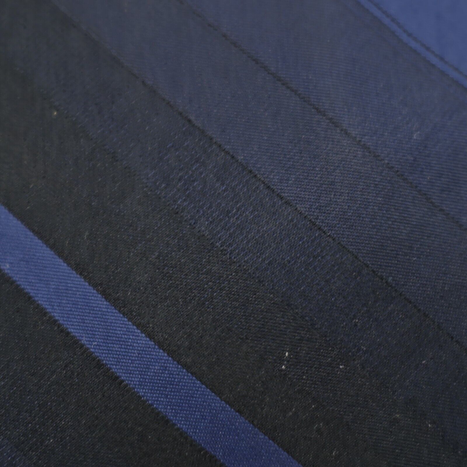 Zylos George Machado Zylos George Machado Blue Woven Striped Silk Tie Size ONE SIZE - 2 Thumbnail