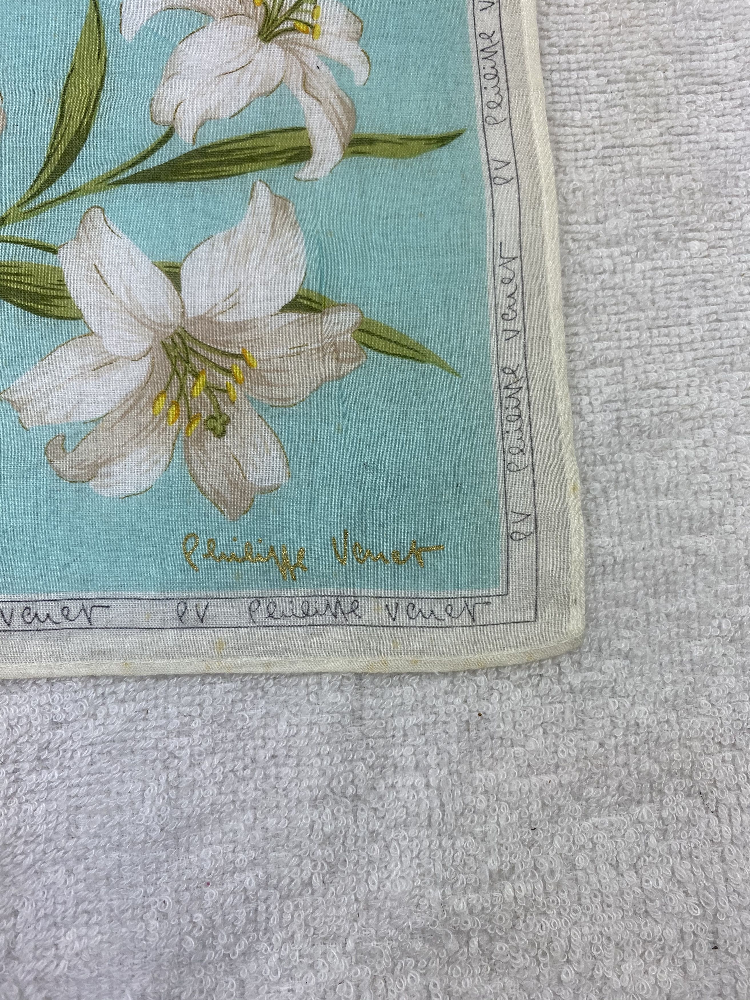 Vintage Philippe Venet Handkerchief / Bandana / Neckerchief Size ONE SIZE - 5 Thumbnail