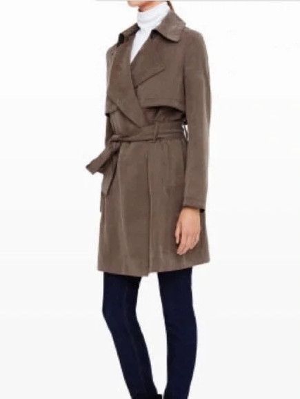 Club Monaco Club Monaco Soft Olive Trench Coat Raincoat Overcoat Size XS / US 0-2 / IT 36-38 - 5 Thumbnail