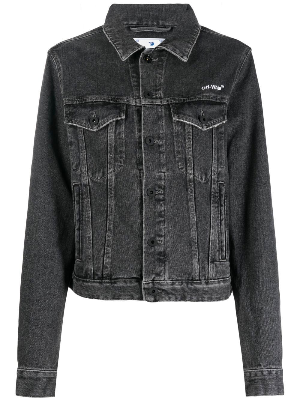 Off-White o1gr1nt1124 Diag Regular Jacket in Dark Grey Size XS / US 0-2 / IT 36-38 - 1 Thumbnail