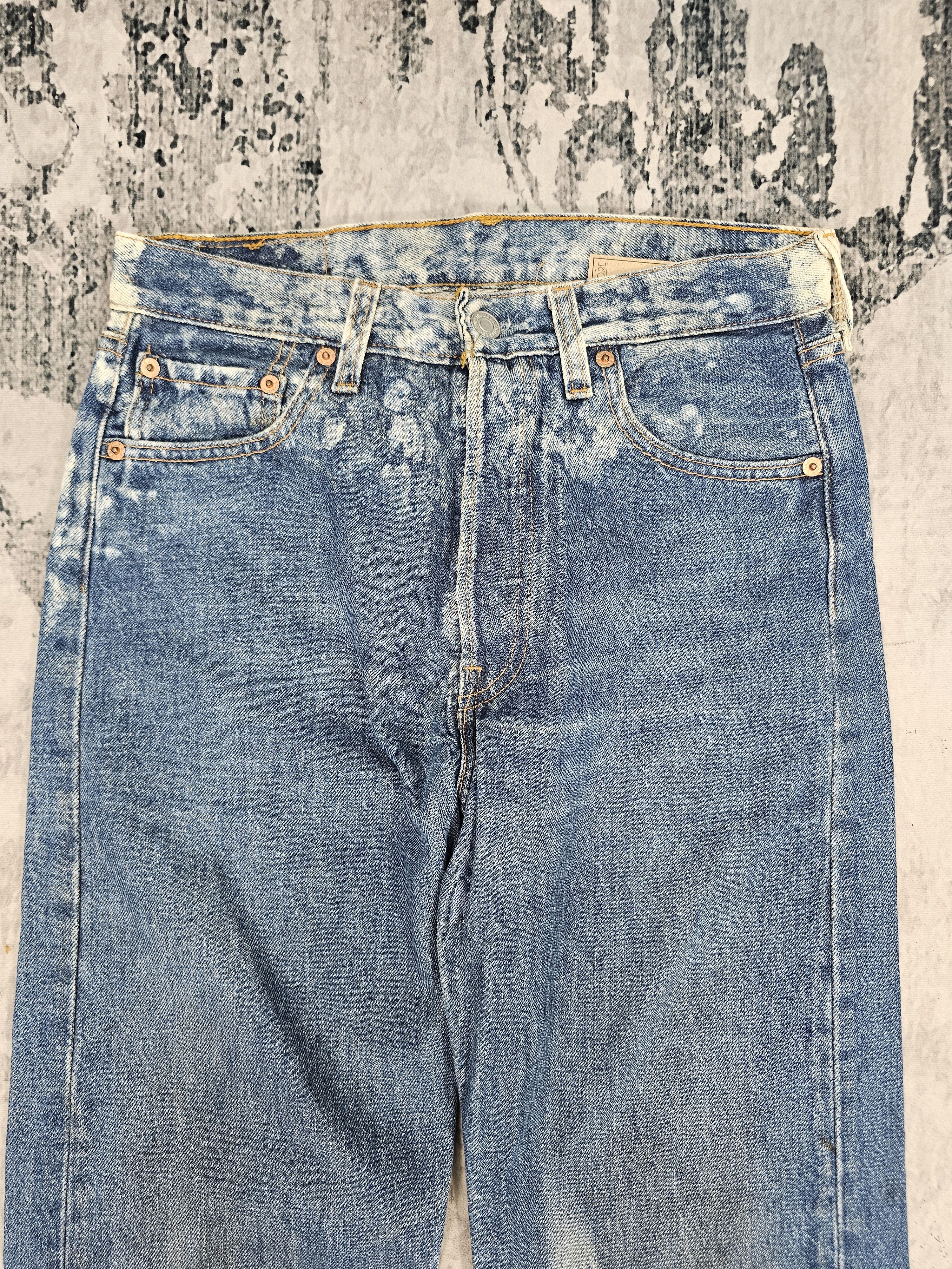 Levi's Vintage Clothing Vitg90's LEVIS 501 Bleached Effect Jeans Made In USA L0554 Size US 29 - 8 Thumbnail