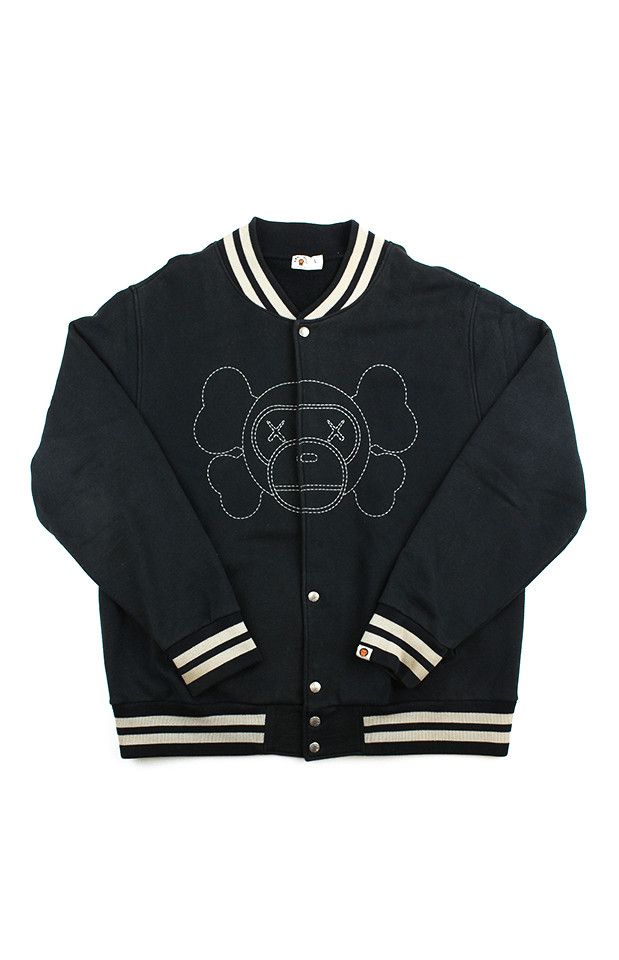 Bape × Kaws BAPE x KAWS Baby Milo Companion Varsity Jacket(Rare Archive) Size M / US 6-8 / IT 42-44 - 1 Thumbnail