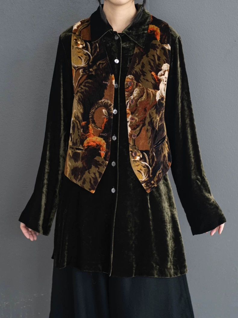 Kenzo KENZO Brown velvet vest vintage Size M / US 6-8 / IT 42-44 - 8 Thumbnail
