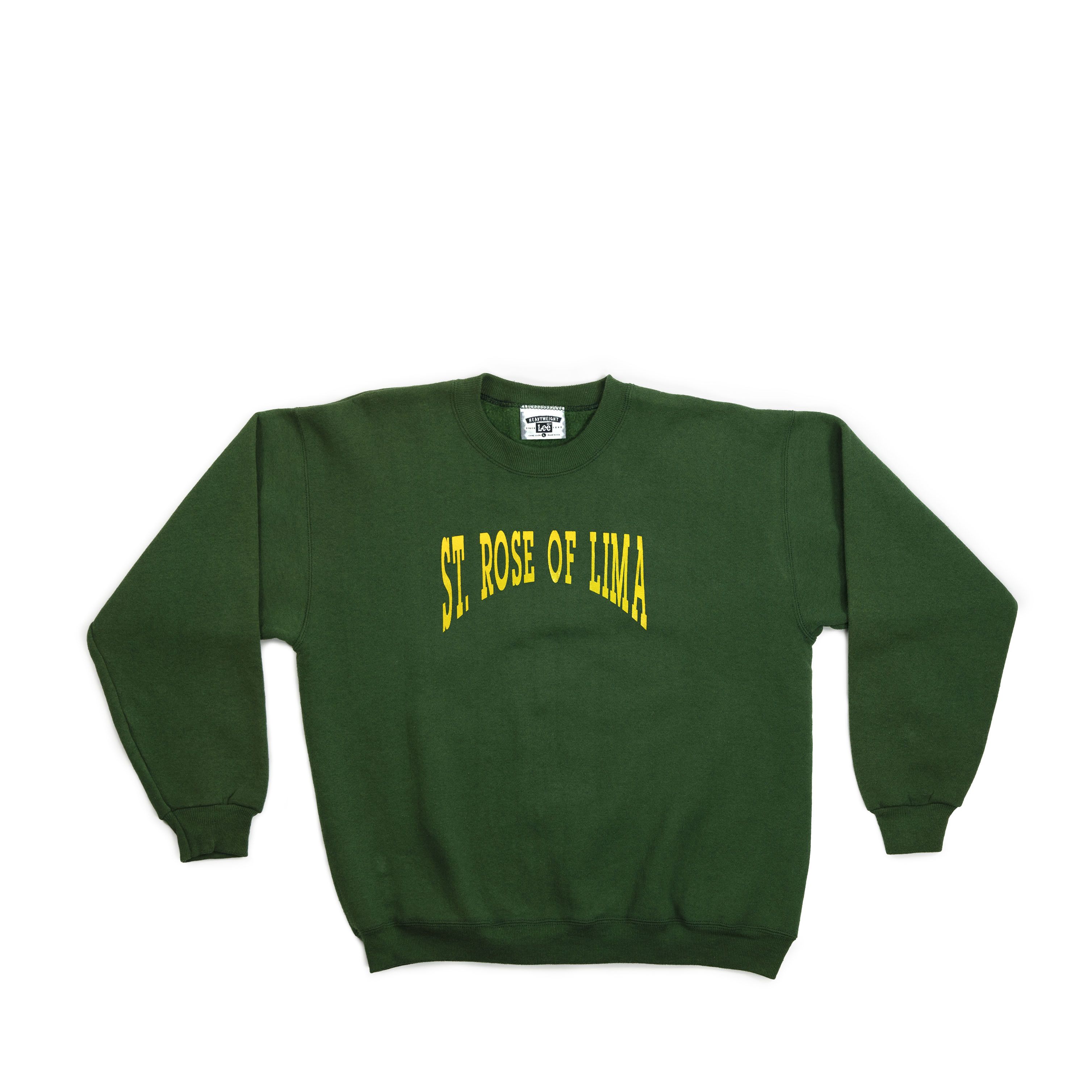 image of Vintage St. Rose Of Lima Crewneck in Green, Men's (Size Large)