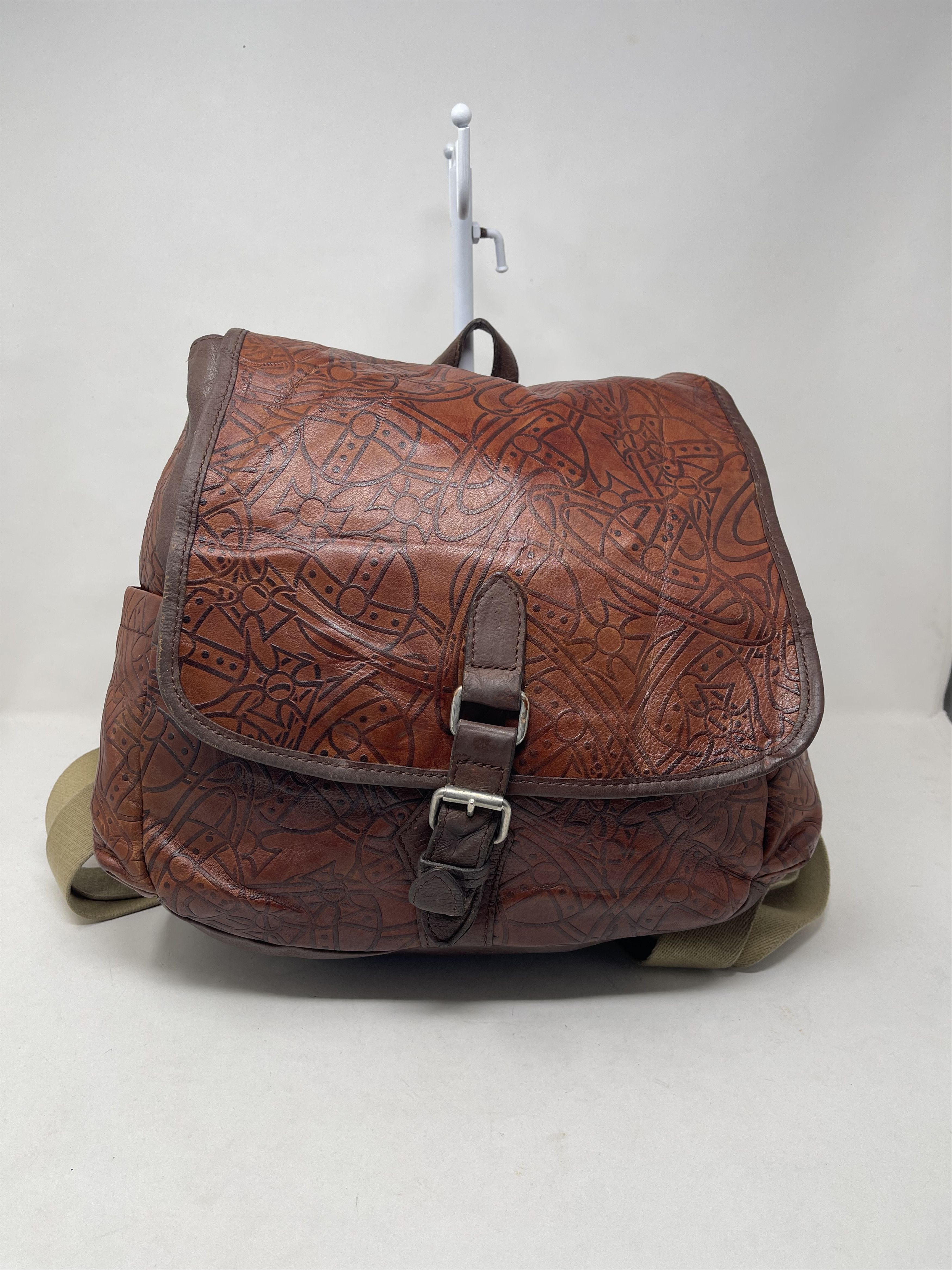 Vivienne Westwood Vintage Vivienne Westwood Orb Leather Backpack Size ONE SIZE - 1 Thumbnail