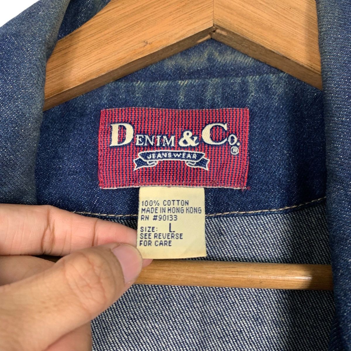 Denim & Co. DENIM & CO Jeans Wear Double Breasted Denim Jacket #2178-C96 Size US L / EU 52-54 / 3 - 15 Thumbnail