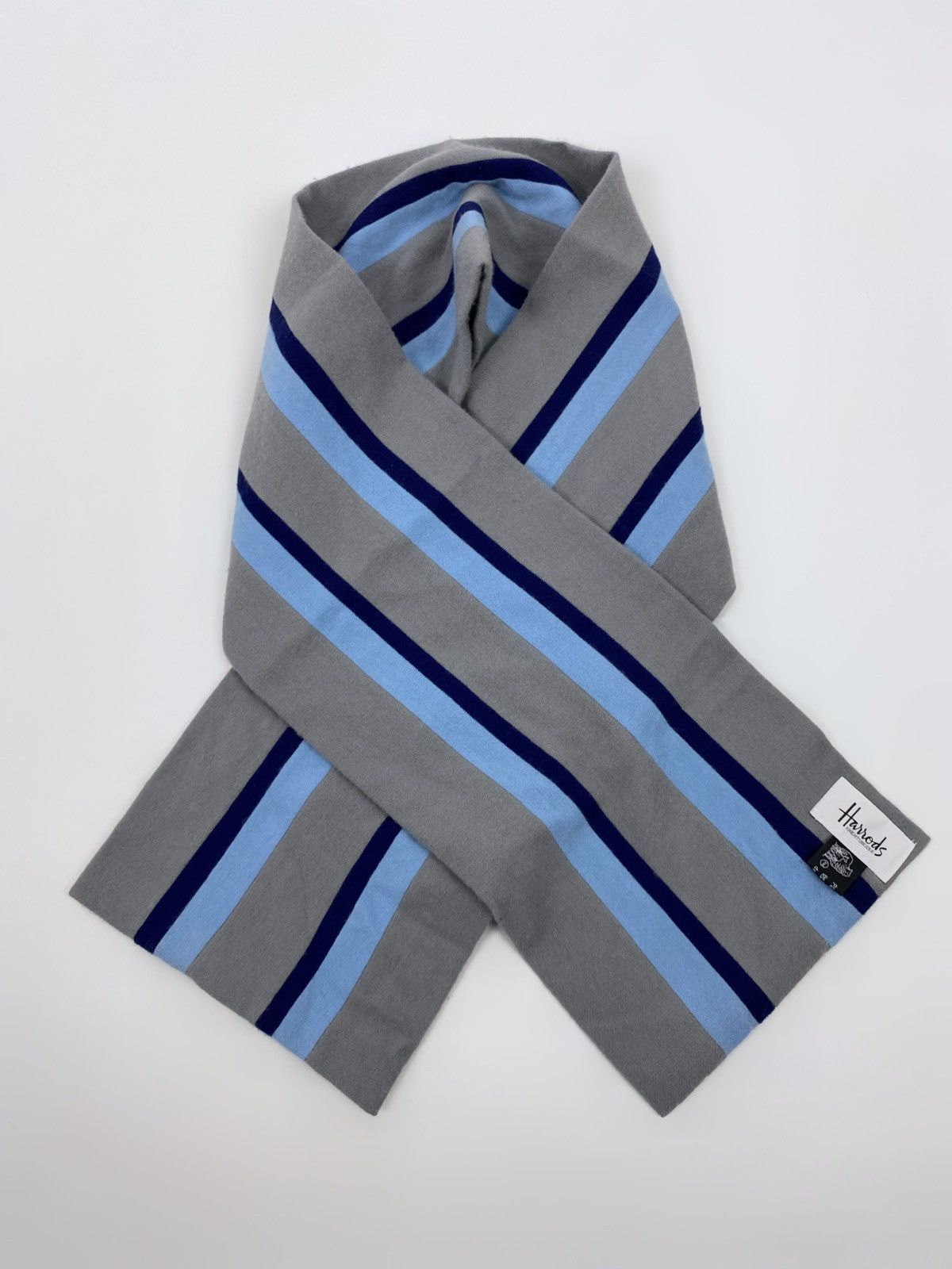 Harrods Harrods Knightsbridge Wool Striped College Scarf Size ONE SIZE - 5 Thumbnail