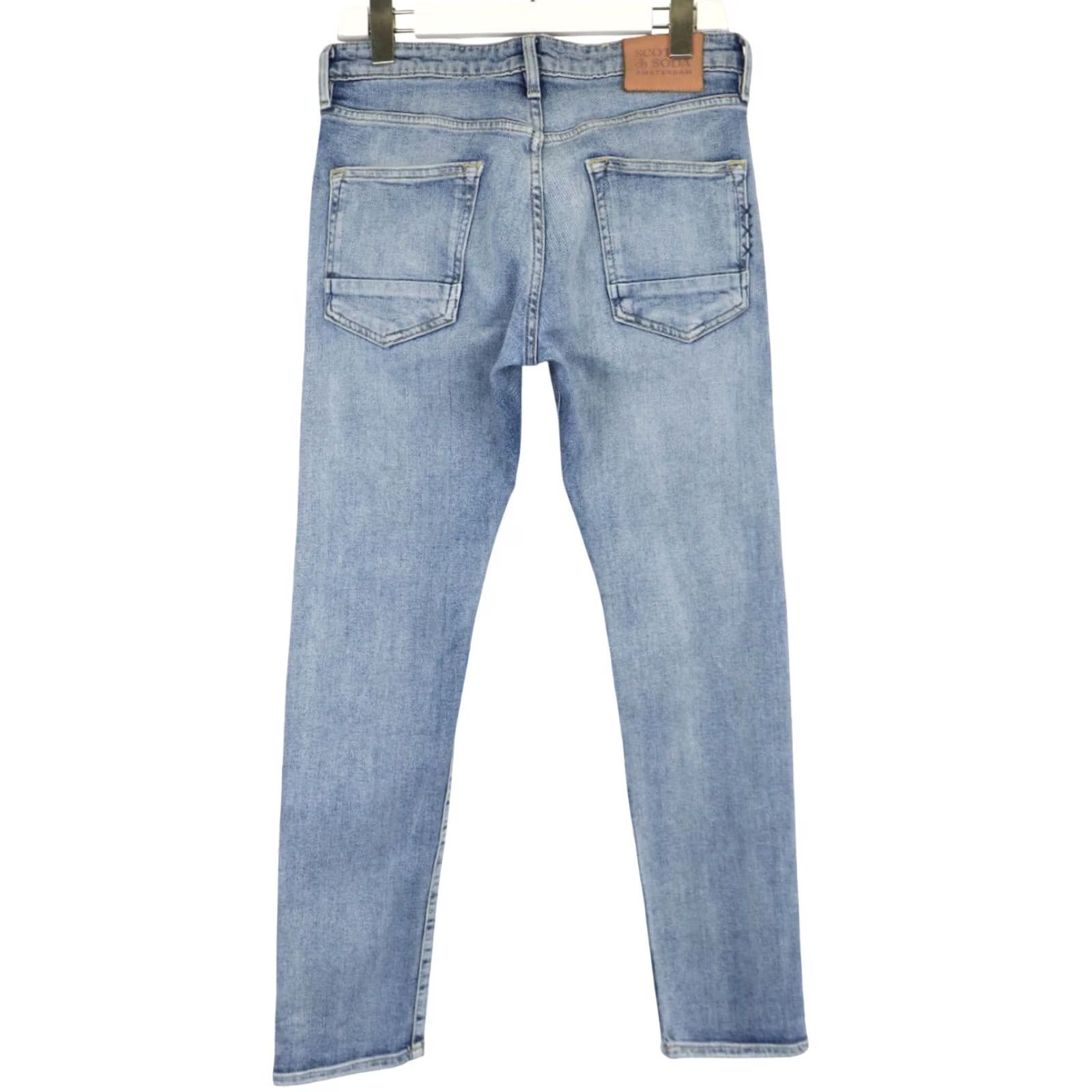 Scotch & Soda SCOTCH & SODA Jeans Men's Slim Blue Whiskers Faded Button Fly W29/L30 Size US 29 - 2 Thumbnail