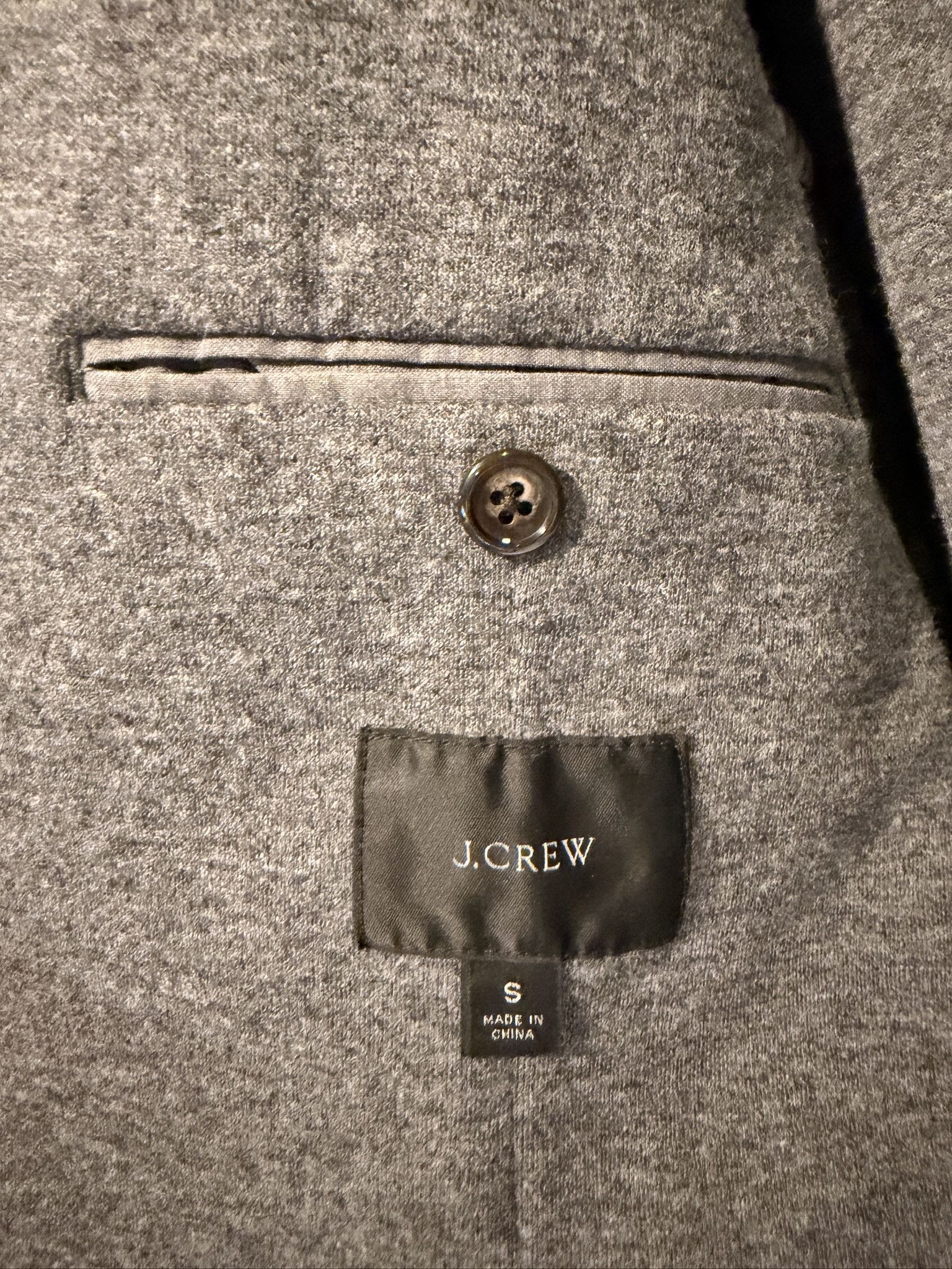 J.Crew J. Crew Gray Jersey Suit Size 36R - 4 Thumbnail