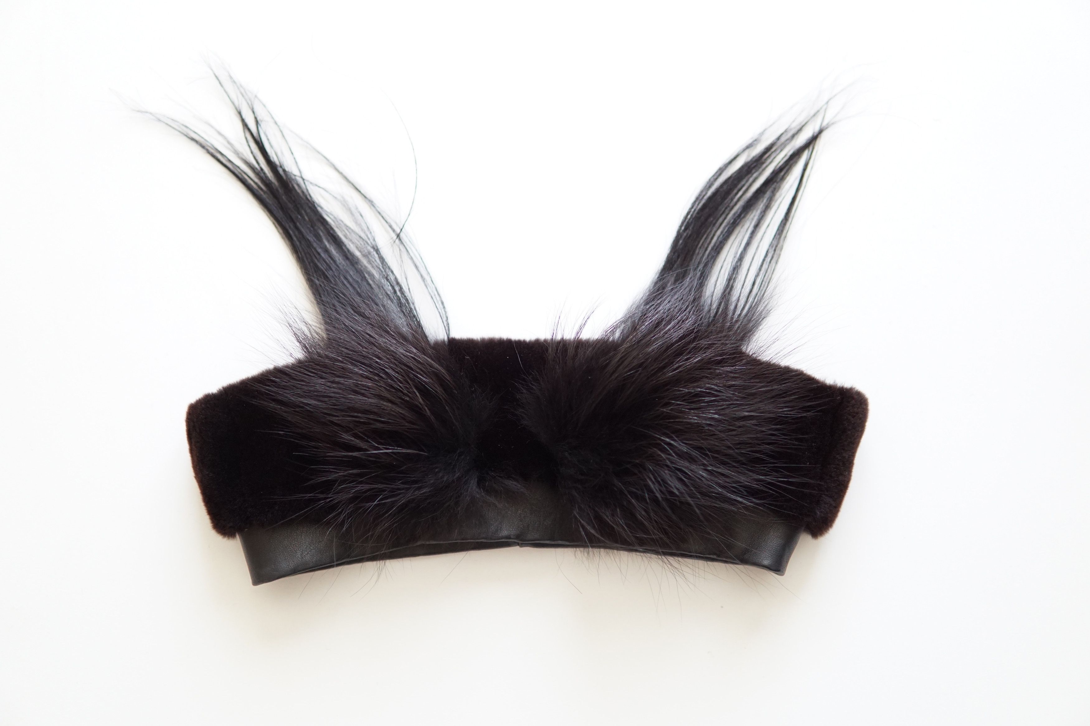 Rick Owens Palais Royal (HUN) Fur Headband Size ONE SIZE - 1 Thumbnail