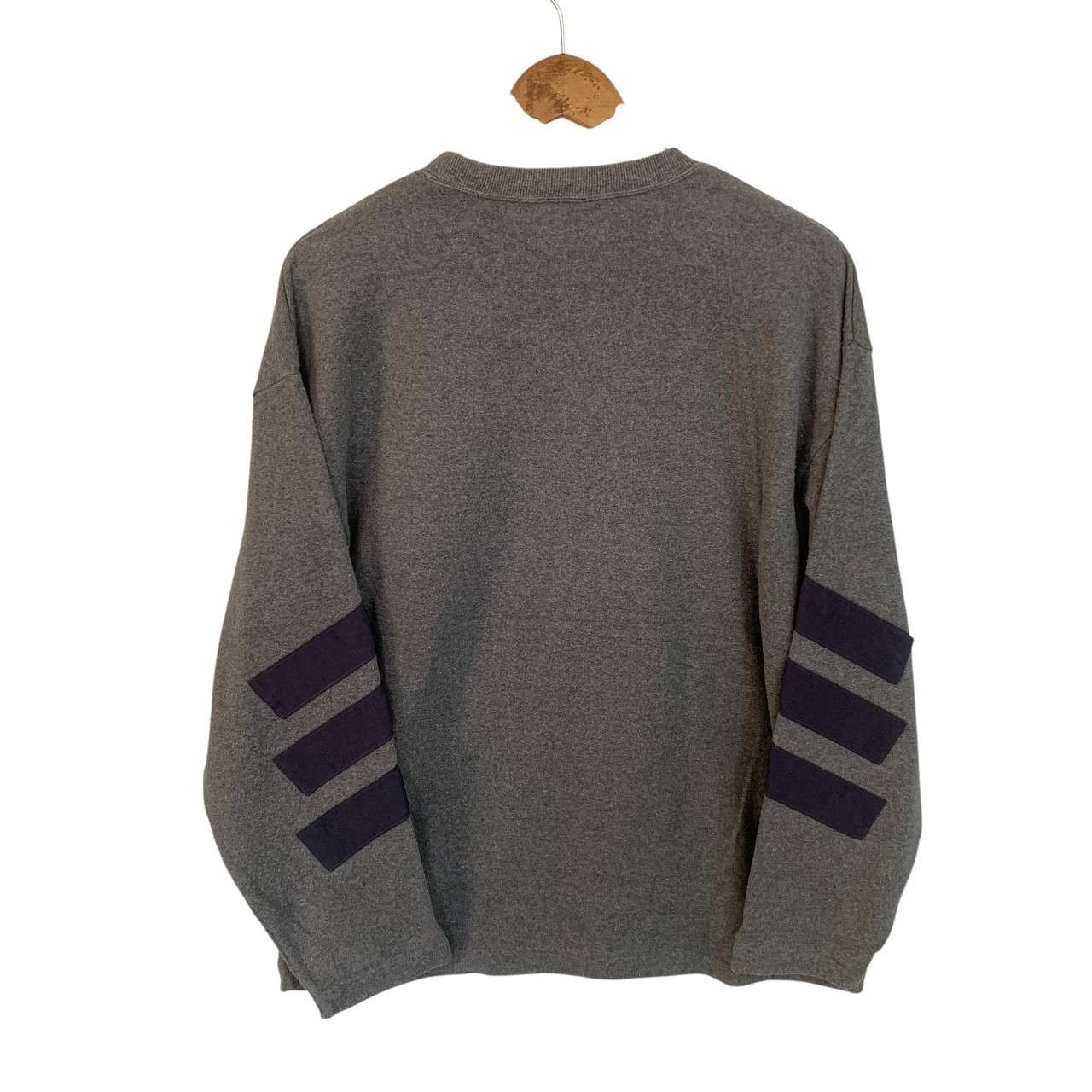 Adidas Adidas Vintage bIG logo dark grey Rare large 90s collection Size US L / EU 52-54 / 3 - 2 Thumbnail