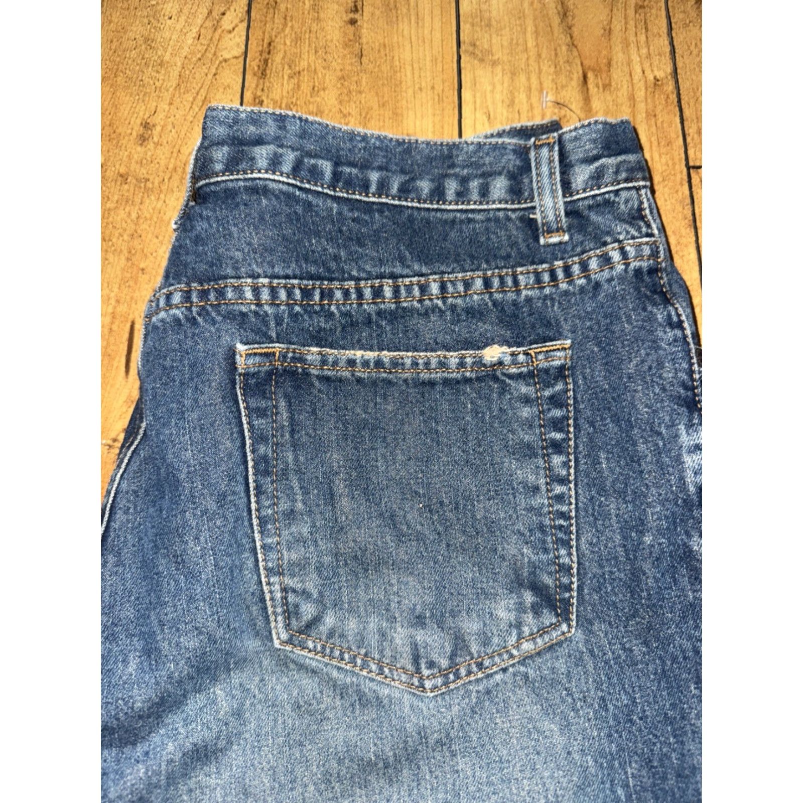 Mossimo VINTAGE Mossimo Jeans Button Fly Denim Blue 34x30 Men Straight 90s Retro Streetwear USA Baggy Classic Size US 34 / EU 50 - 2 Thumbnail