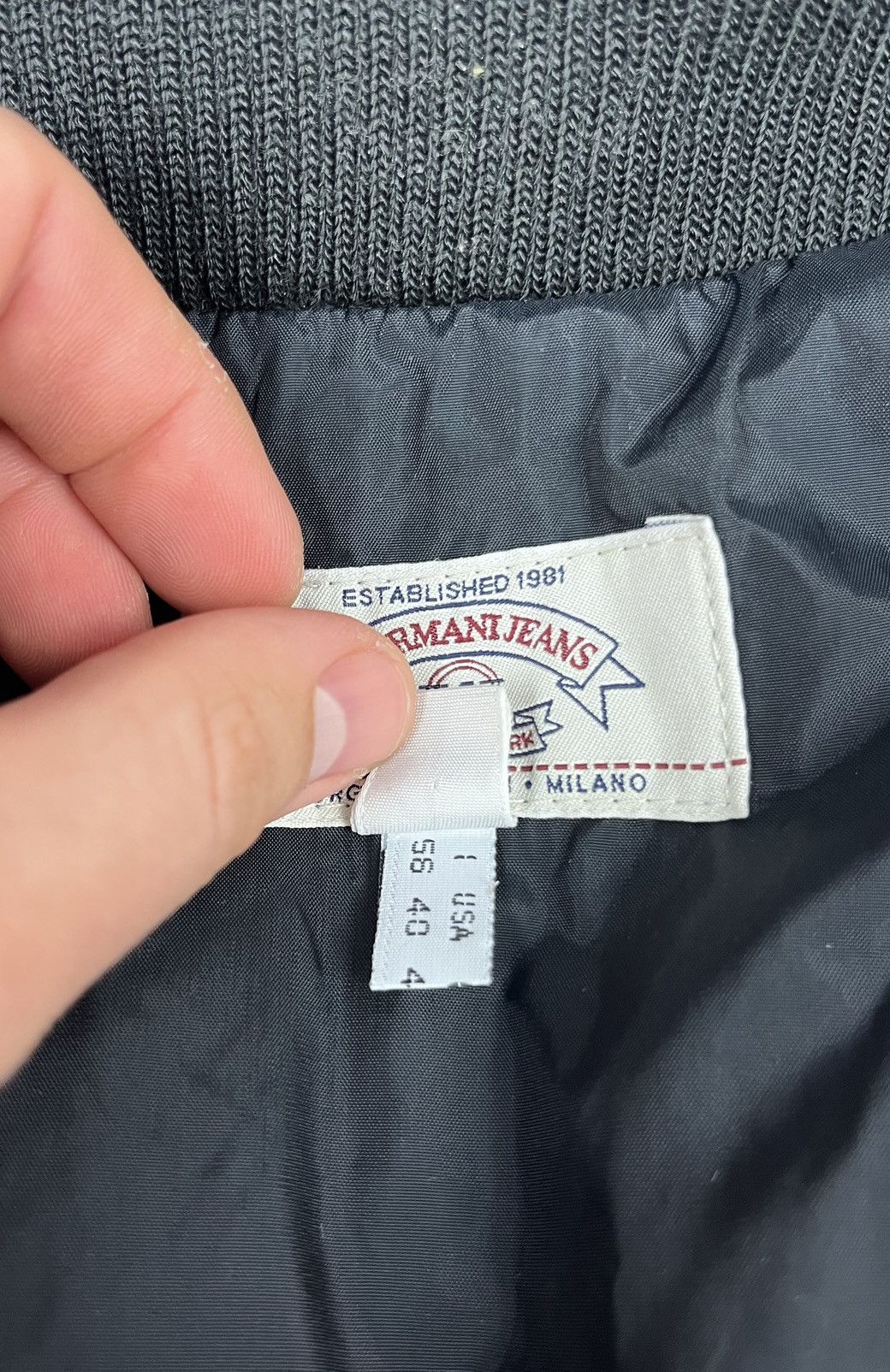 Armani Giorgio Armani Vintage 90s Full Black Down Jacket Puffer Size US XL / EU 56 / 4 - 15 Thumbnail
