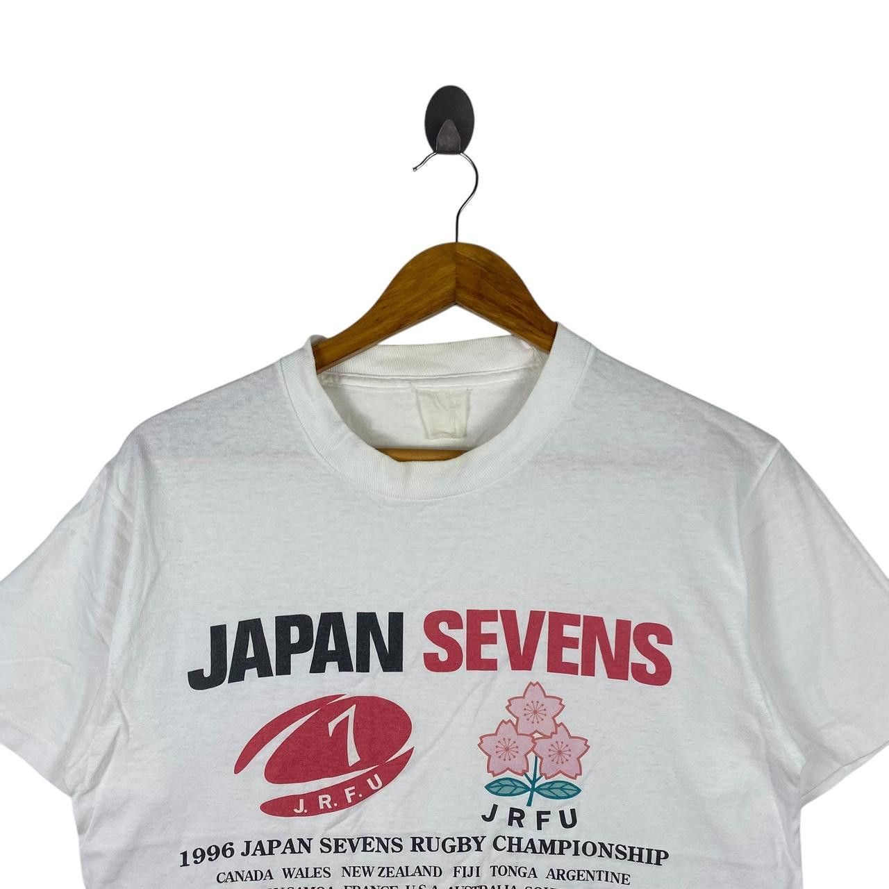 Canterbury of New Zealand Vintage 1996 CANTERBURY JAPAN RUGBY Seven Tee Shirt Top Size US S / EU 44-46 / 1 - 2 Thumbnail