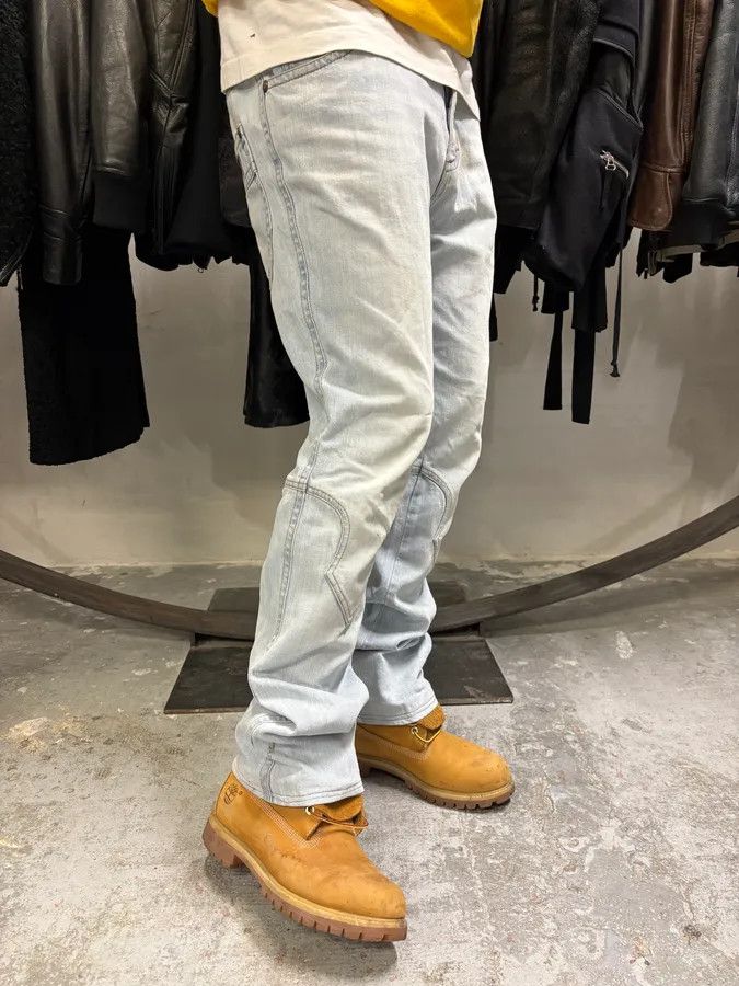 Roberto Cavalli AW2000 Roberto Cavalli Blue Denim Royal Bootcut Jeans Size US 33 - 3 Thumbnail