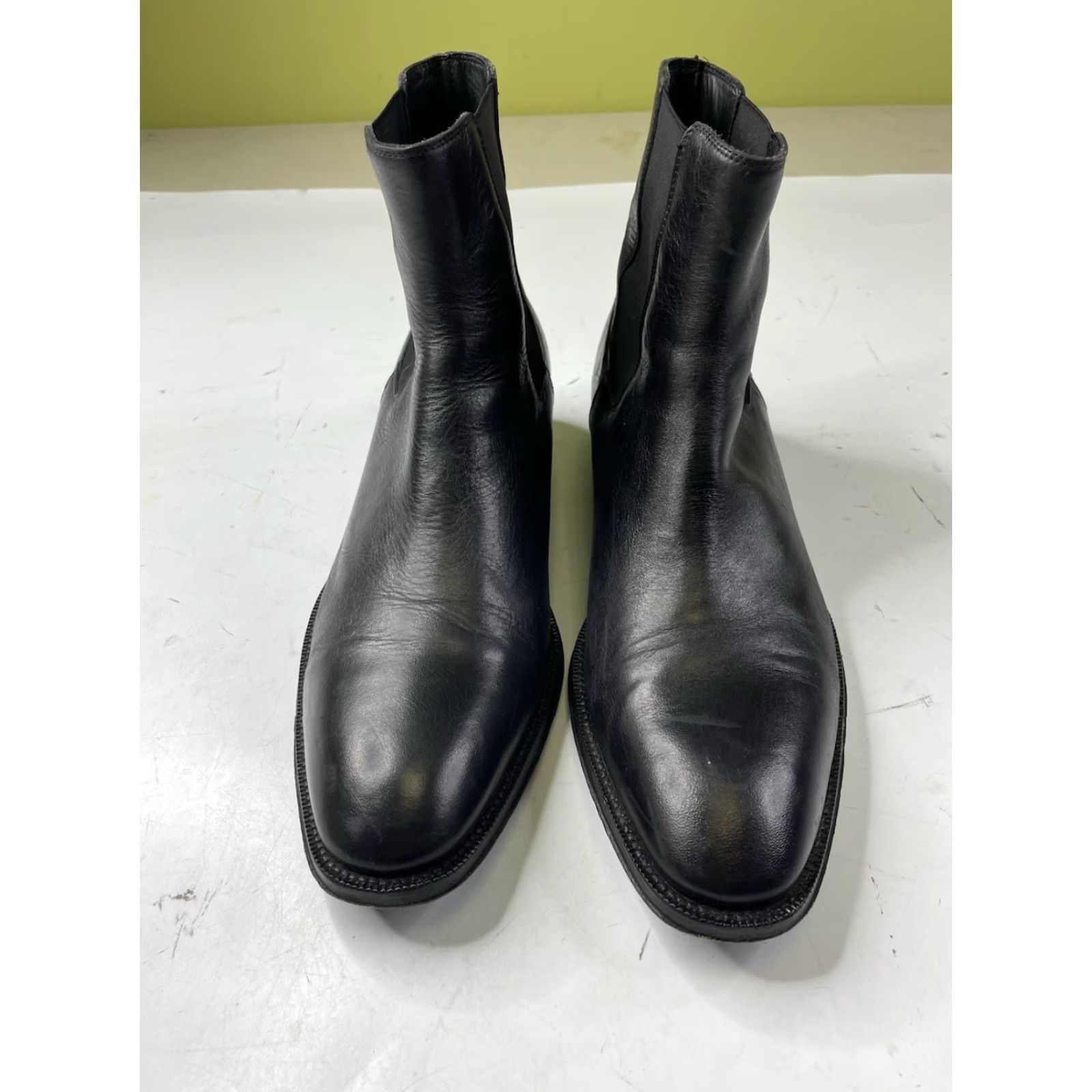 Vintage VINTAGE Jo Ghost Chelsea Boots Black Leather Mens EU 44 US 11 Italy Chelsea Boots Mens Leather Black 44 11 Jo Ghost Boots Ghost Moderate wear Size US 11 / EU 44 - 3 Thumbnail