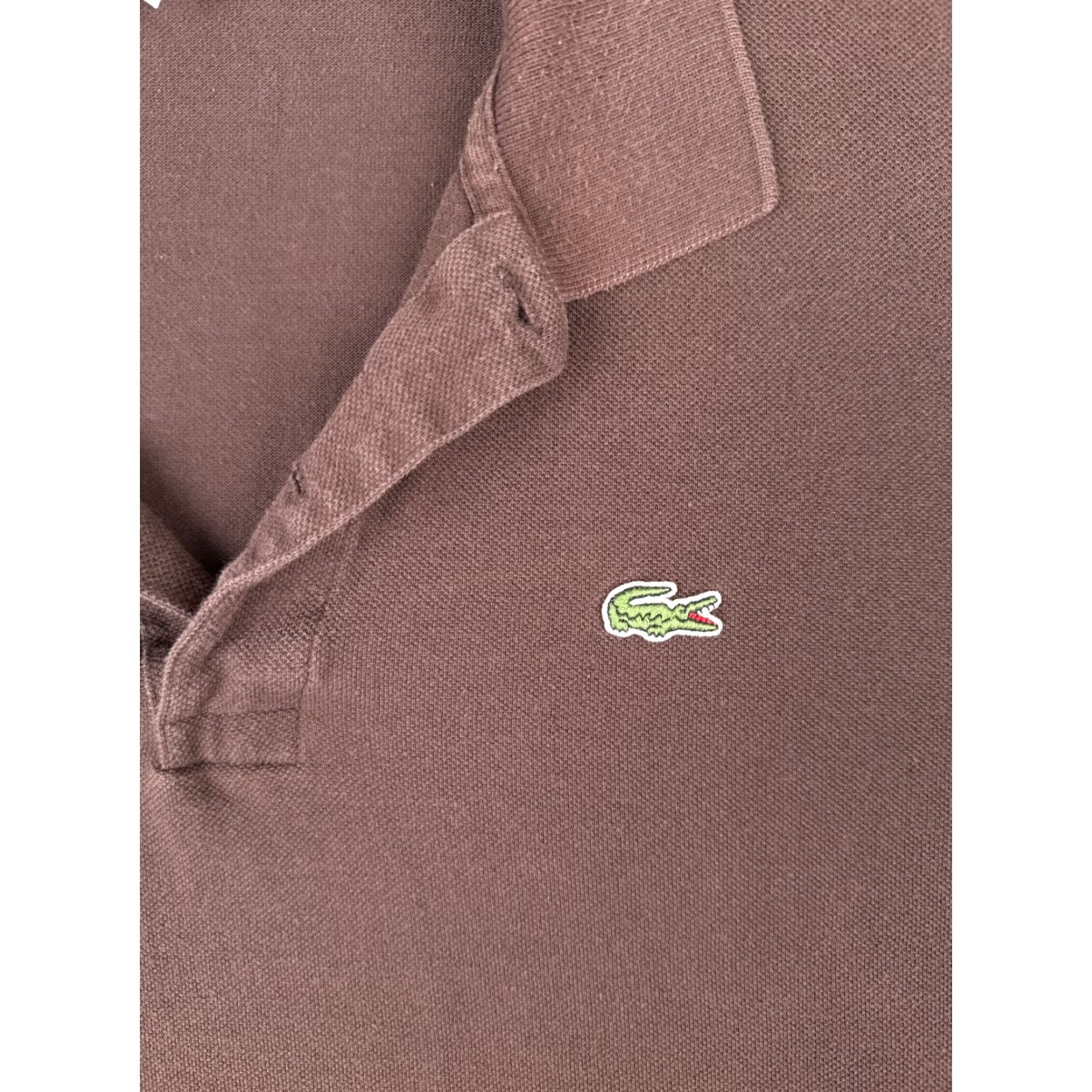 Lacoste Lacoste Shirt Men 7 Brown Short Sleeve Slim 100% Cotton Jersey Classic Designer Mens Size US M / EU 48-50 / 2 - 6 Thumbnail