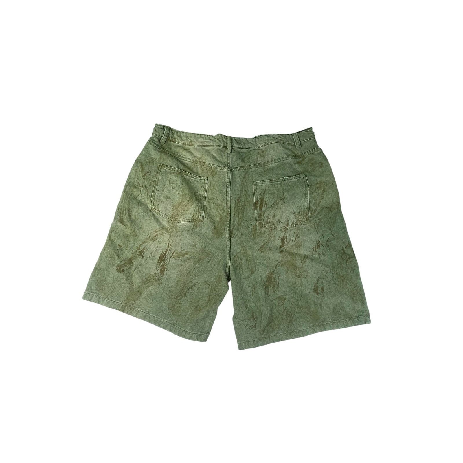 Vale Vale 'Skittles' Olive Shorts Size US 34 / EU 50 - 3 Thumbnail