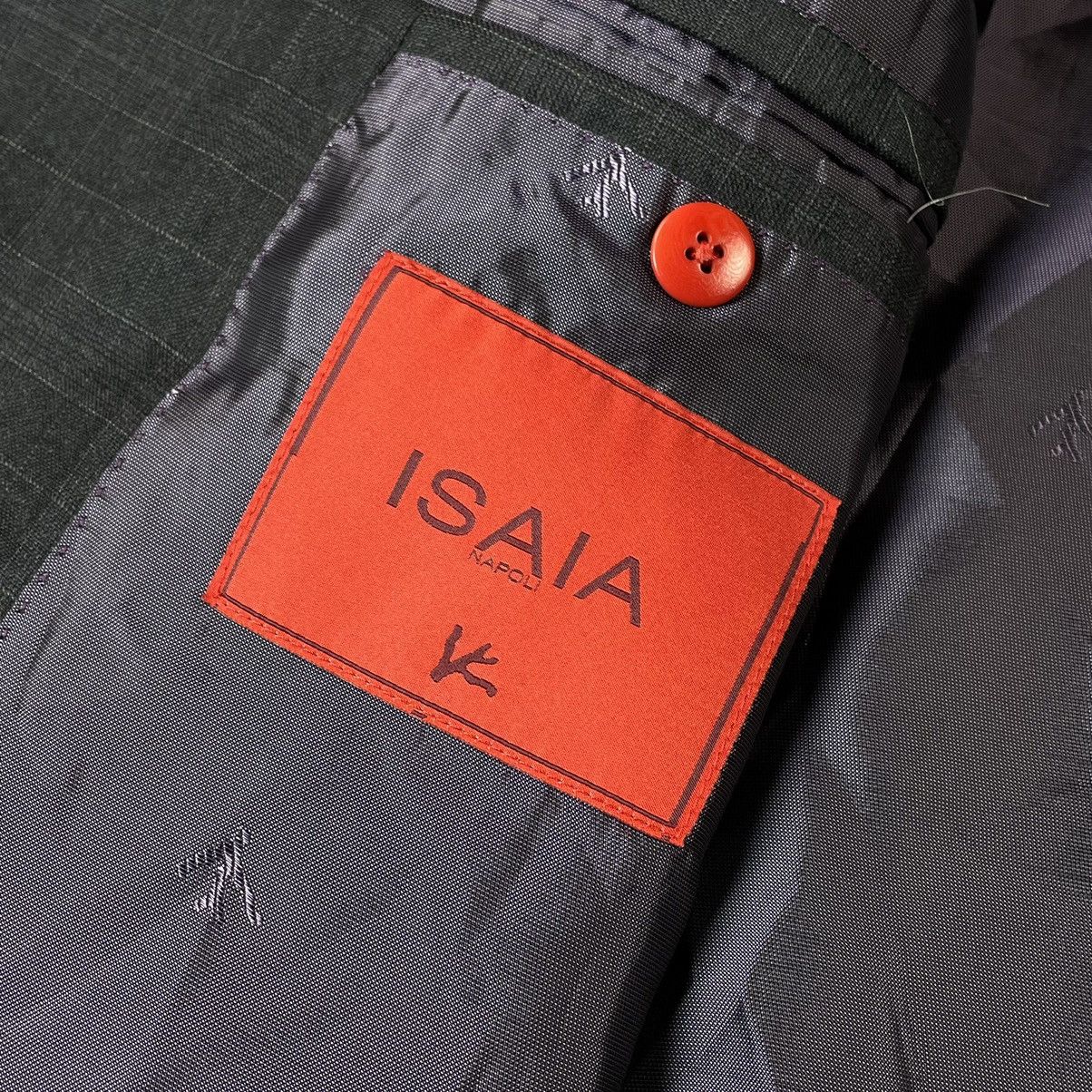 Isaia ISAIA Napoli Base E Wool Handmade Single Breasted Blazer Size 54R - 11 Thumbnail