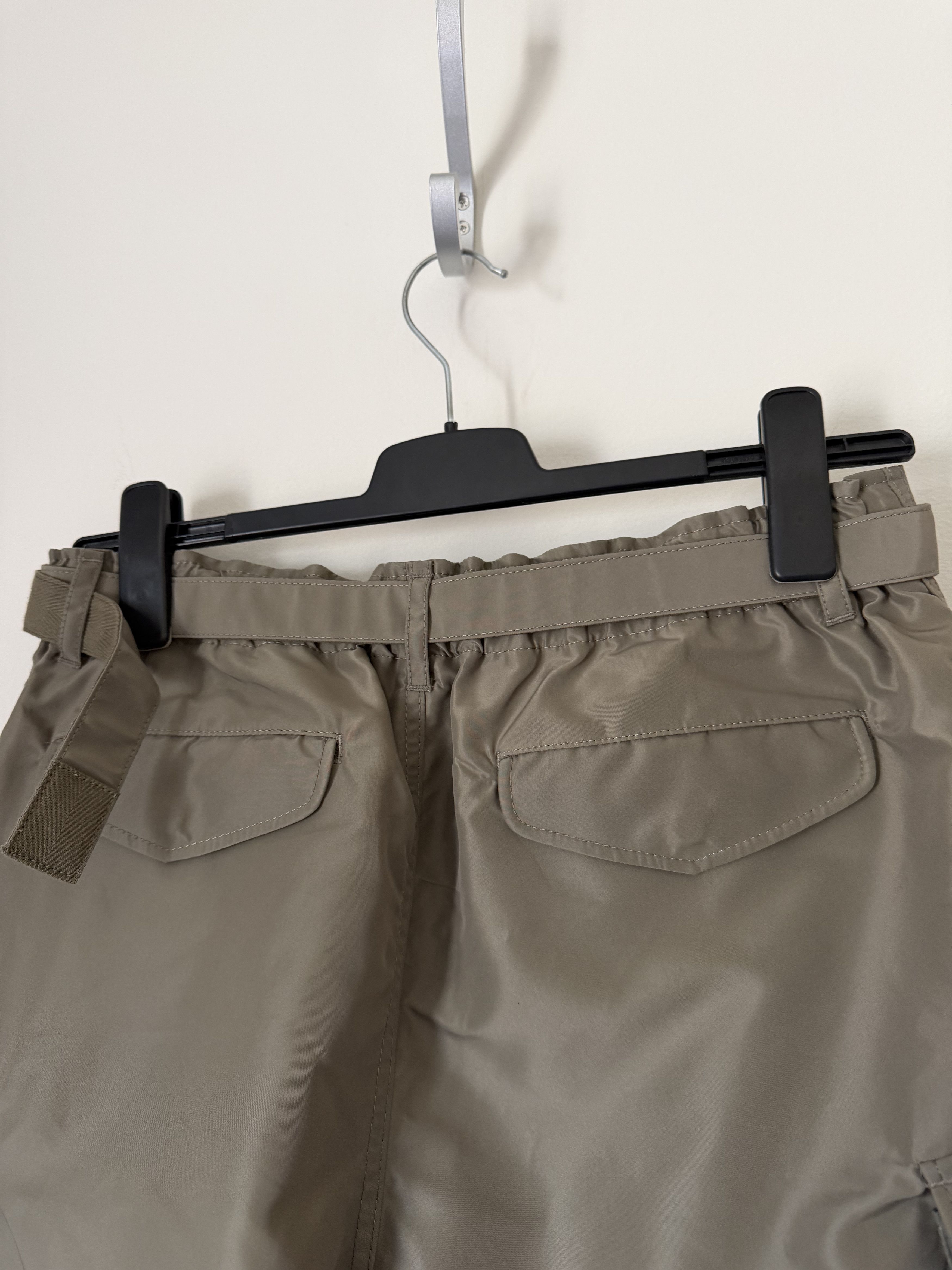 Sacai Sacai Belted Nylon Cargo Shorts in Olive Green Size US 32 / EU 48 - 5 Thumbnail
