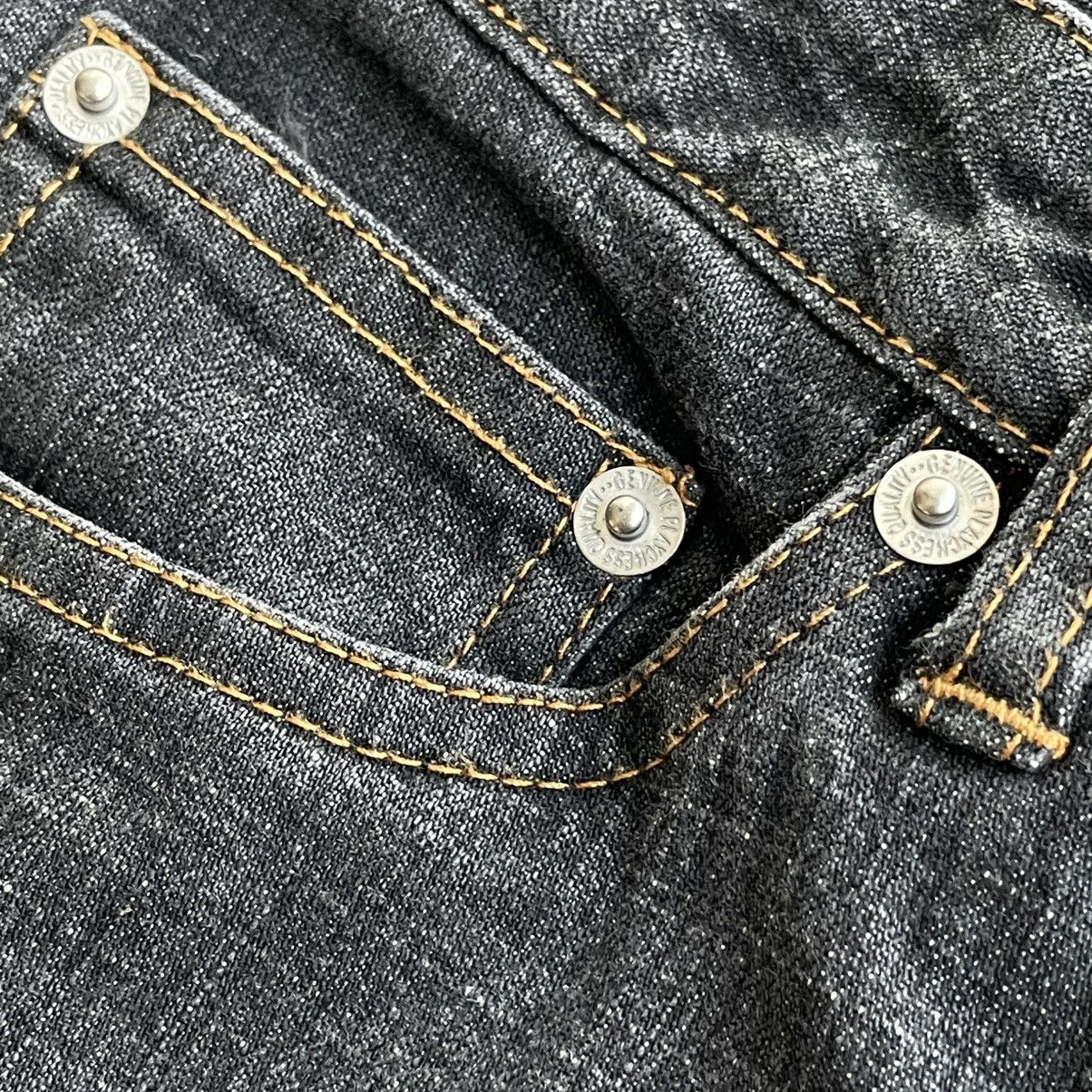 Japanese Brand Vintage Browdwin Destructive Asymmetrical Flared Denim Pants Size US 29 - 8 Thumbnail