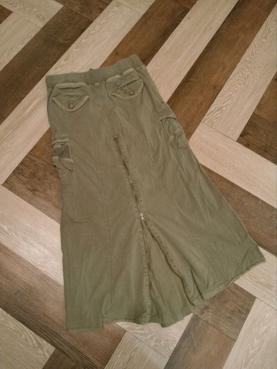 If Six Was Nine VINTAGE G.O.A MILITARY CARGO SKIRT Size 31" - 8 Thumbnail