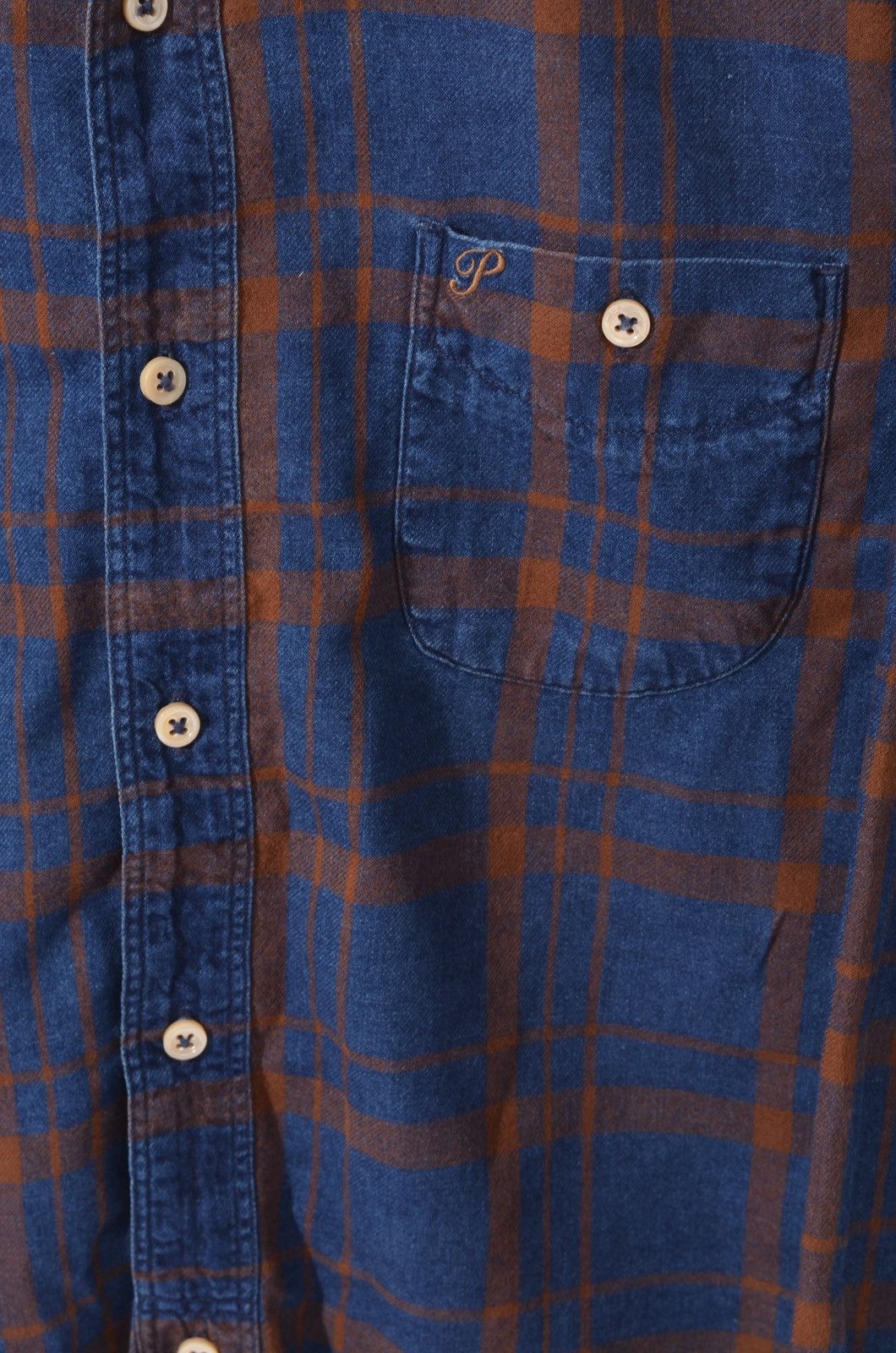 Pherrow's Pherrows Cotton Flannel Shirt Long sleeve sz L Size US L / EU 52-54 / 3 - 4 Thumbnail