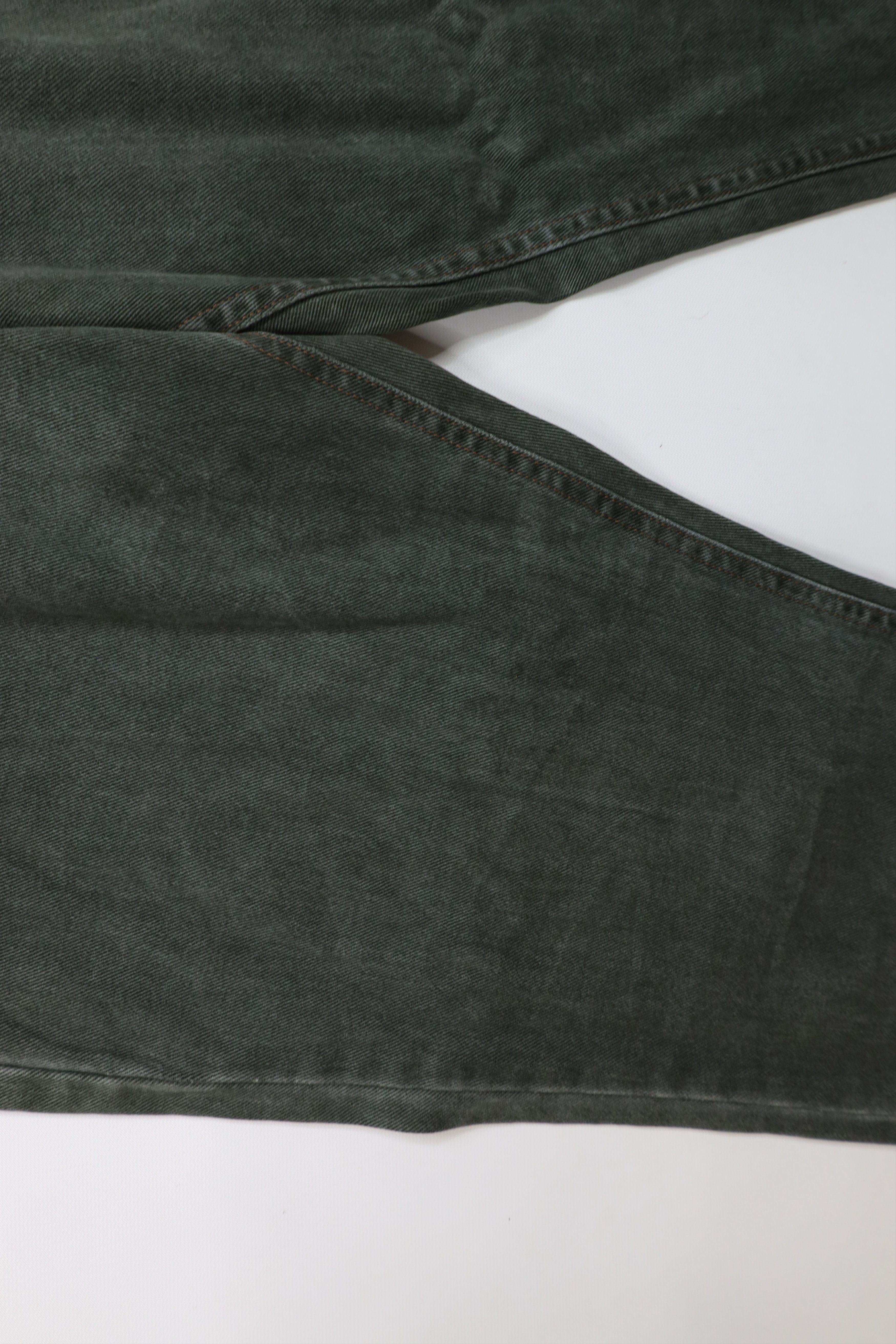 Lee × Vintage Vintage 90s Lee Hand Painted Smiley Face Jeans Green USA Size 36" / US 14 / IT 50 - 7 Thumbnail