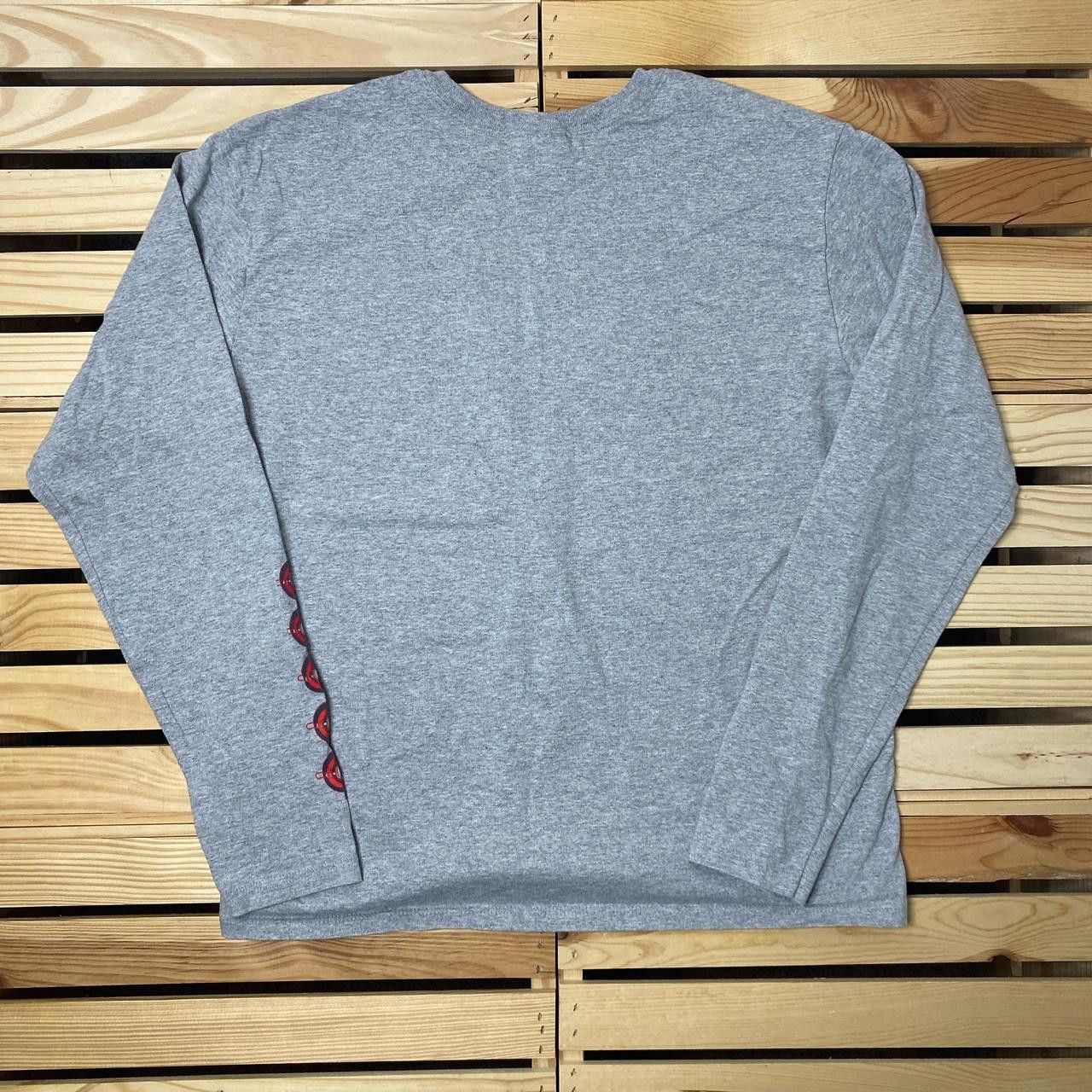 Nike Vintage Nike Center Check Gray Tee Size XL Size US XL / EU 56 / 4 - 2 Thumbnail
