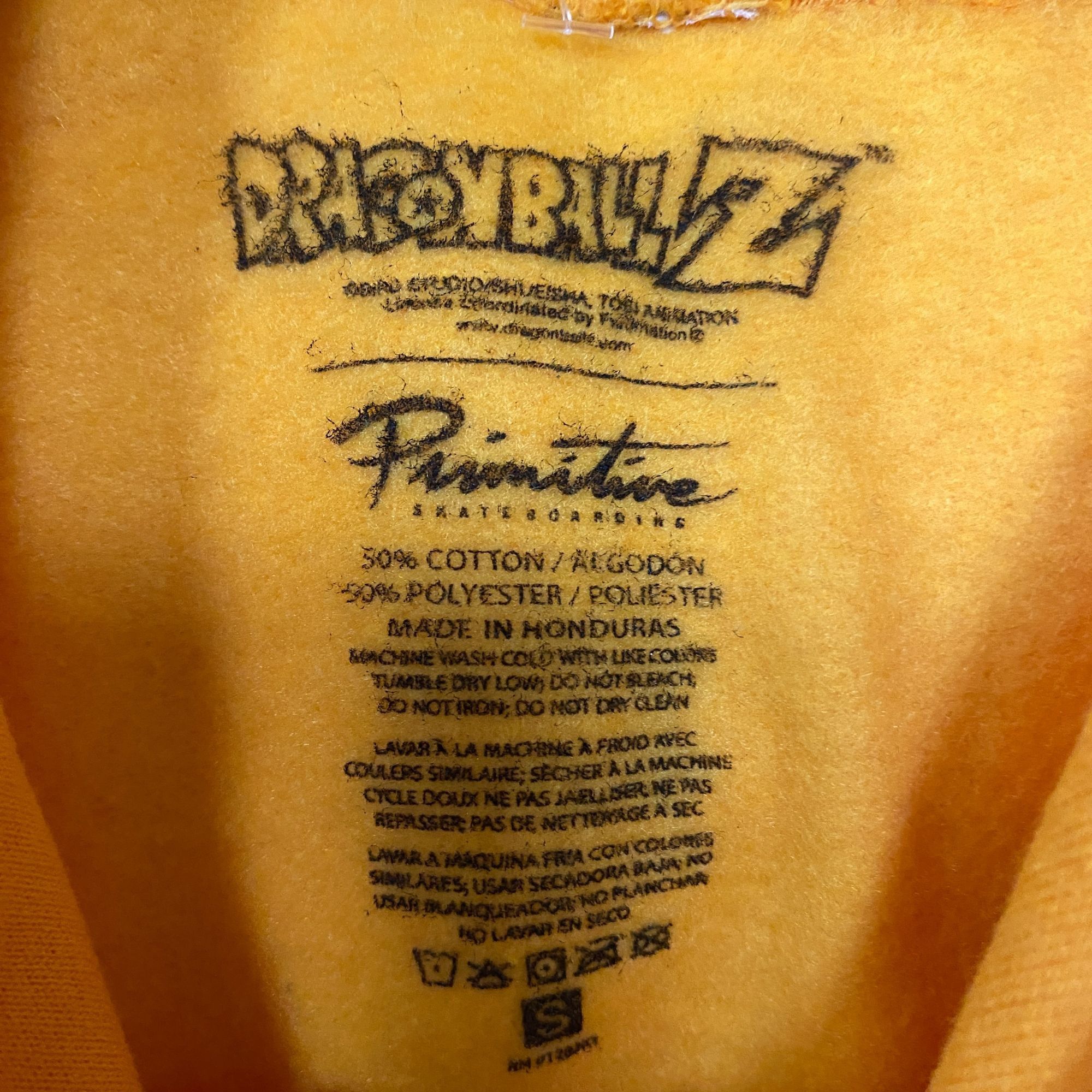 Primitive Primitive x Dragon Ball Z Super Saiyan Goku Gold Anime Hoodi Size US S / EU 44-46 / 1 - 4 Thumbnail