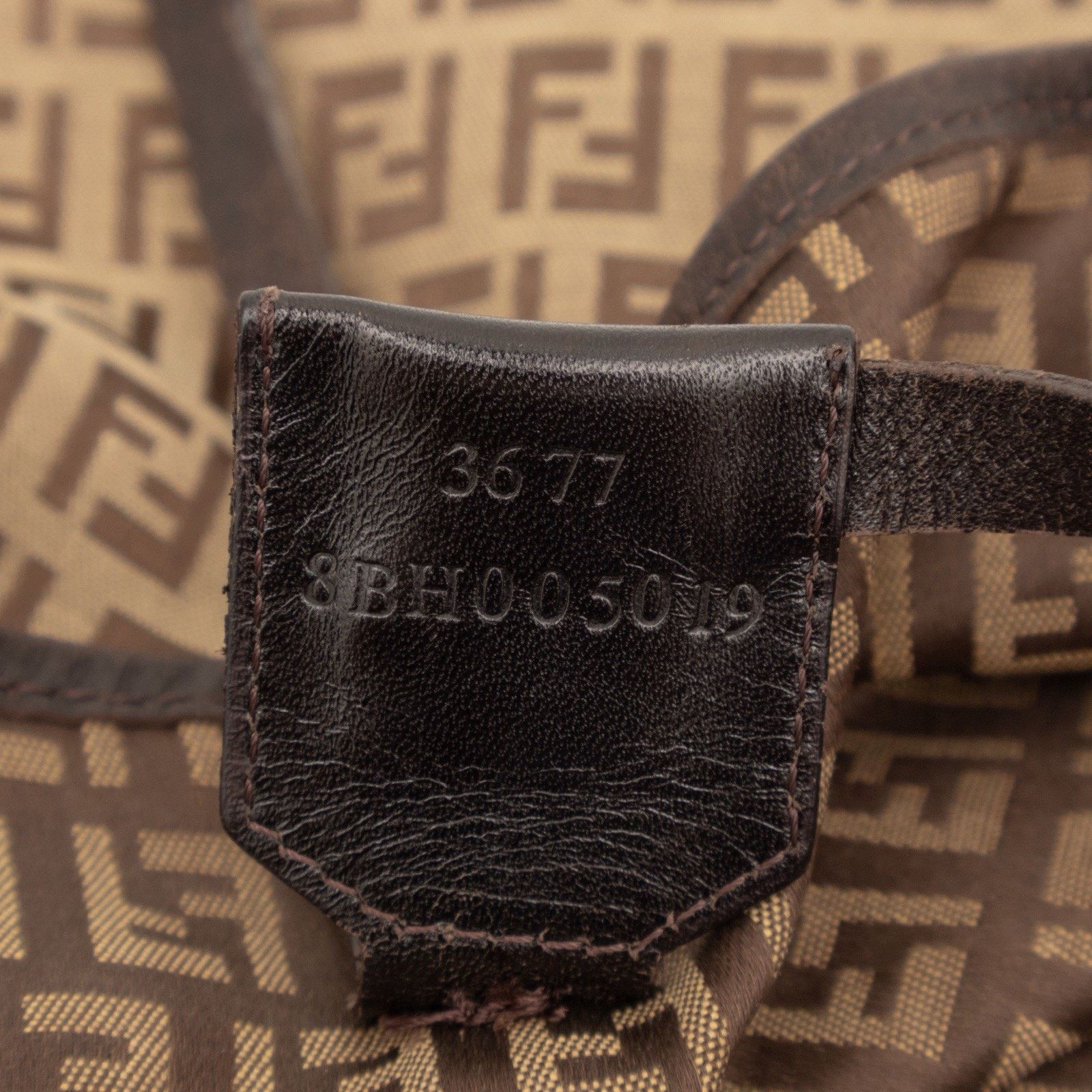 Fendi Fendi Zucchino Monogram Canvas Roll Open Top Tote Bag Brown Size ONE SIZE - 11 Thumbnail