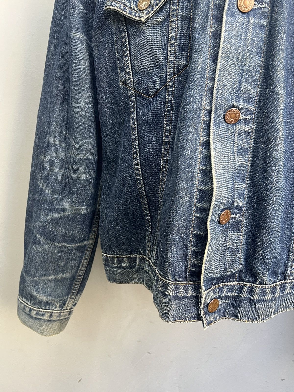 Levi's Levis Denim 90s trucker Jacket Blue Vintage y2k Size US XL / EU 56 / 4 - 5 Thumbnail