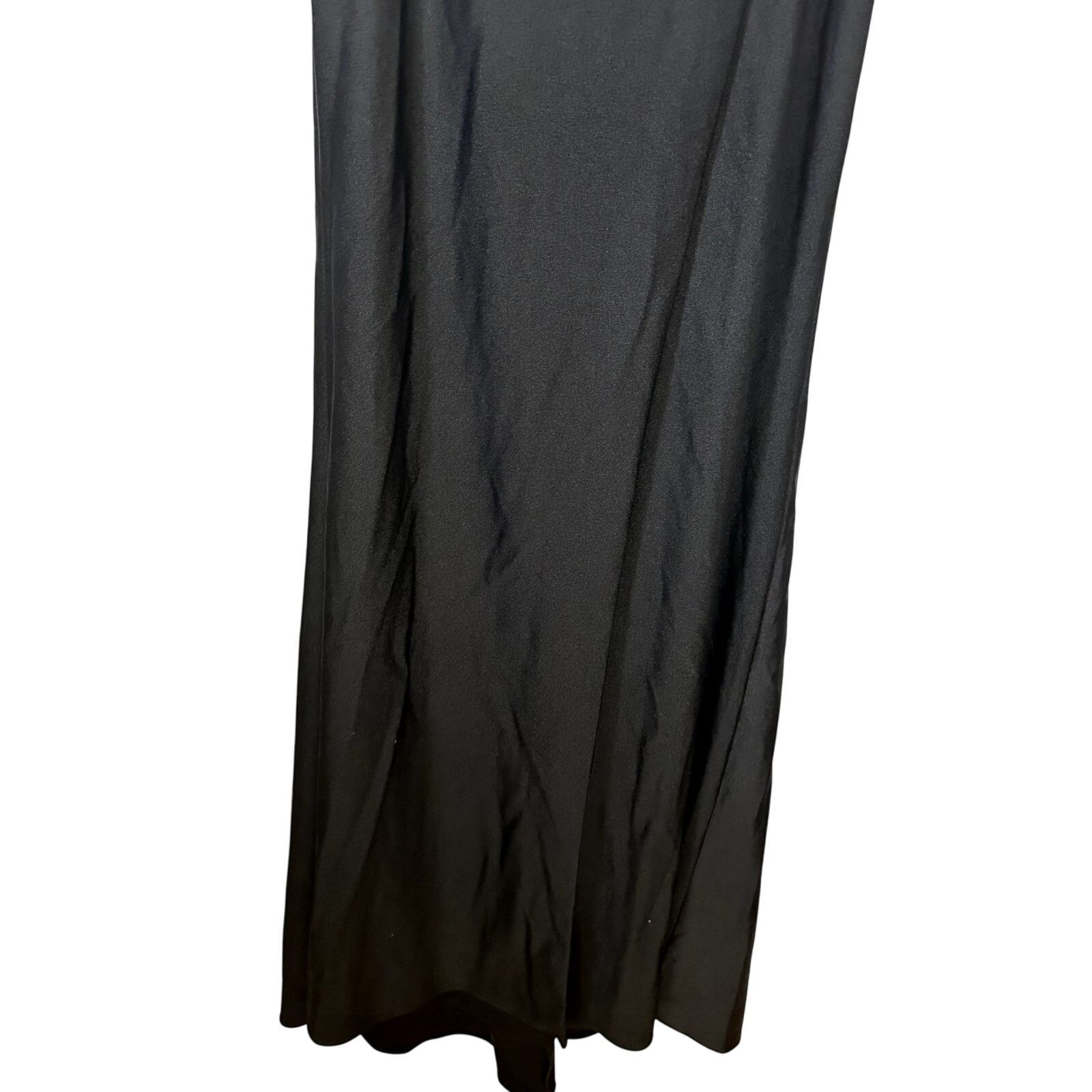 Other La Femme Maxi Dress Strapless Crisscross Slit Black 0 NWT Size XS / US 0-2 / IT 36-38 - 4 Thumbnail