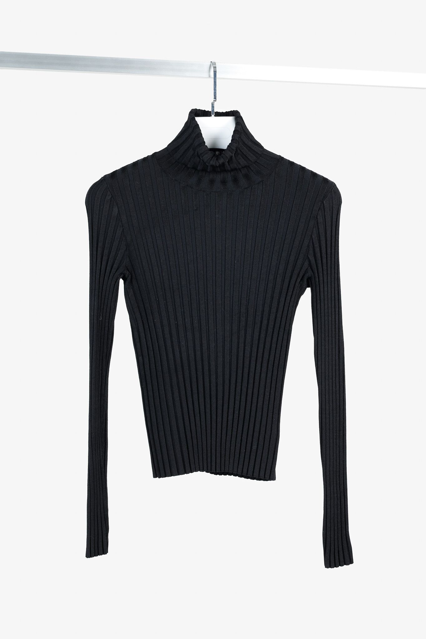 Veronica Beard Veronica Beard Nellie Black Ribbed Turtleneck Sweater Size S / US 4 / IT 40 - 1 Thumbnail
