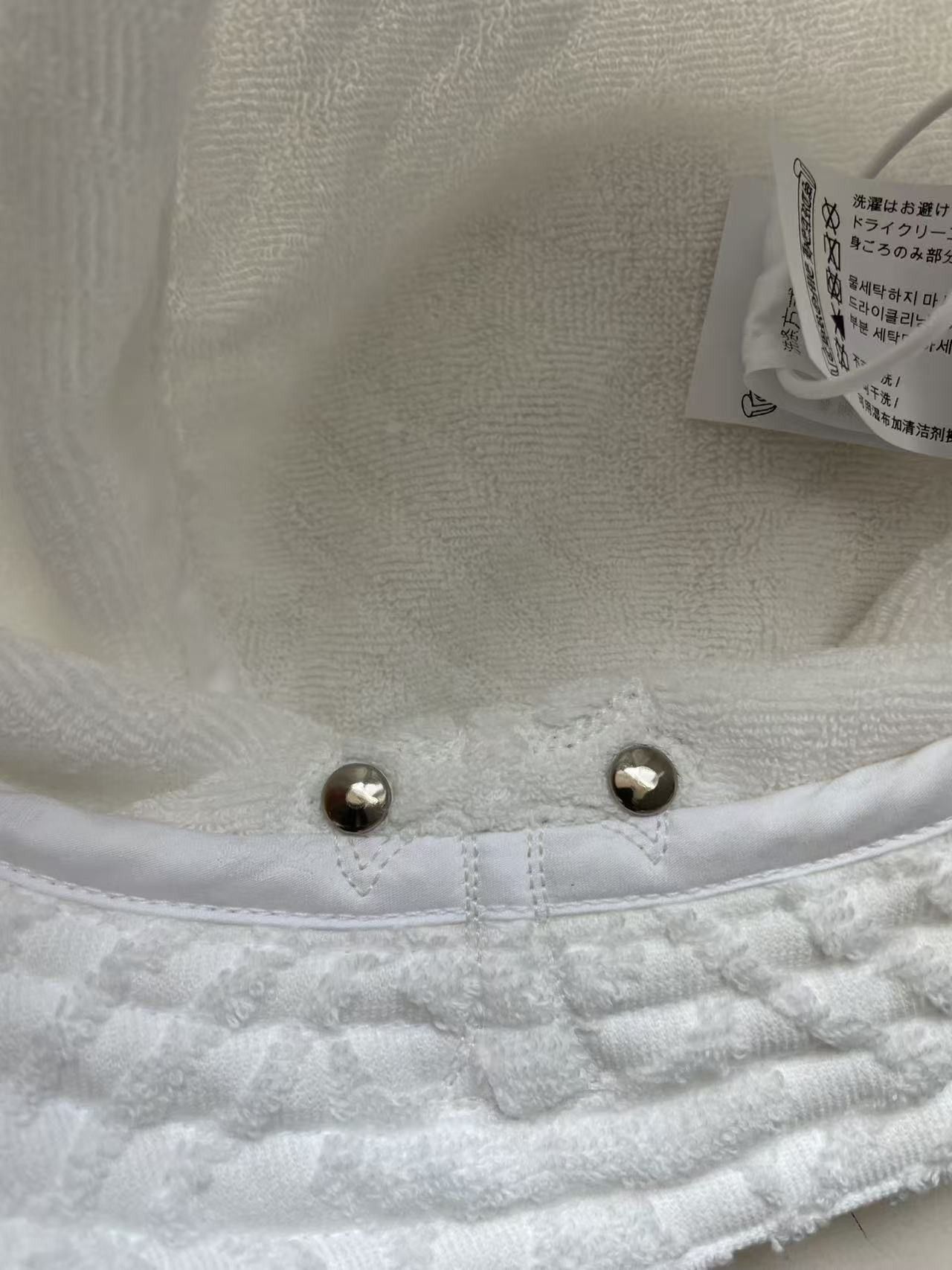 Chrome Hearts Chrome Hearts Cross Leather Patch Terry Cloth Hat Size ONE SIZE - 10 Thumbnail