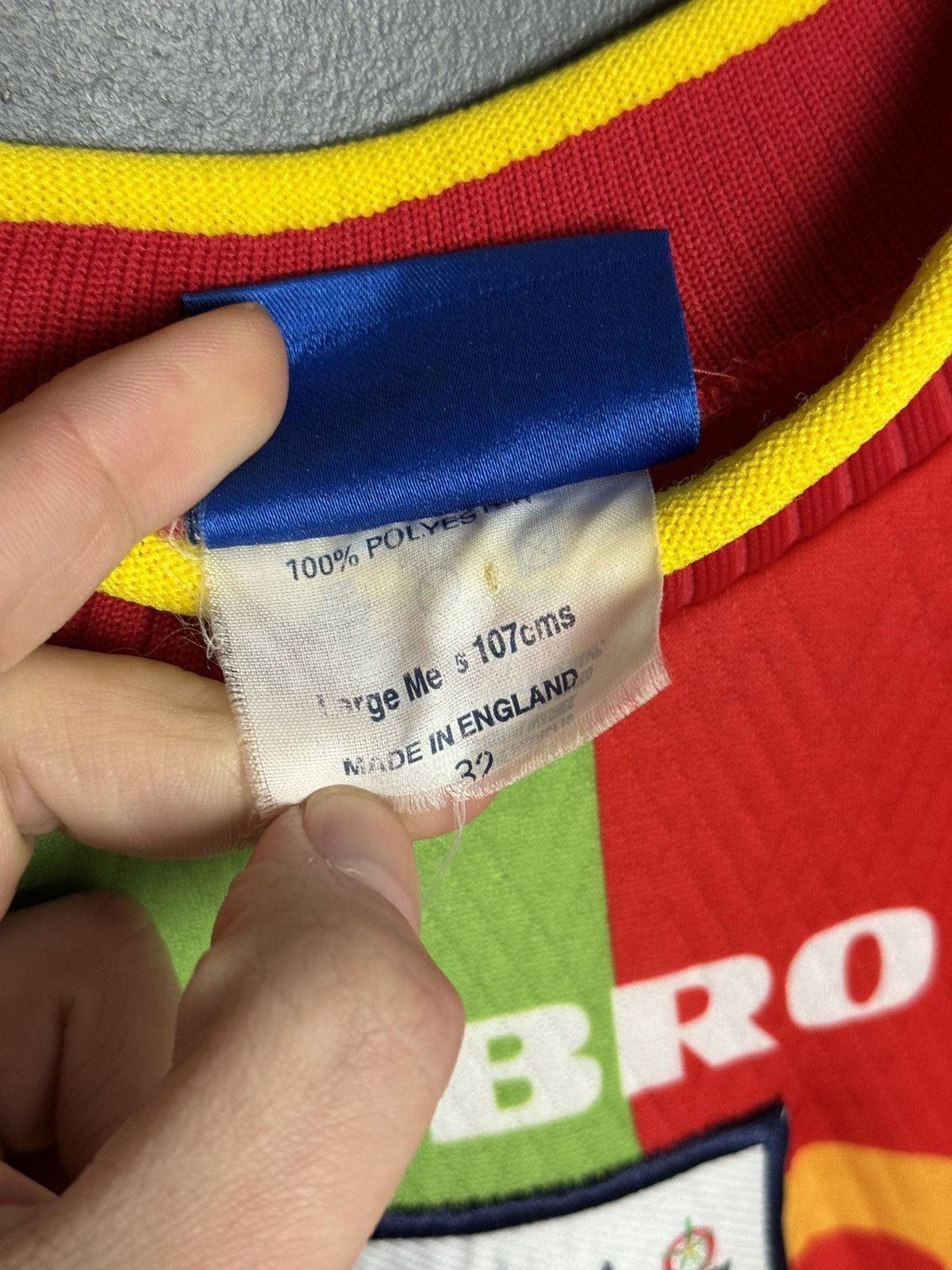 Umbro England National Team 95/96 Goalkeeper Football Jersey Size US L / EU 52-54 / 3 - 24 Thumbnail