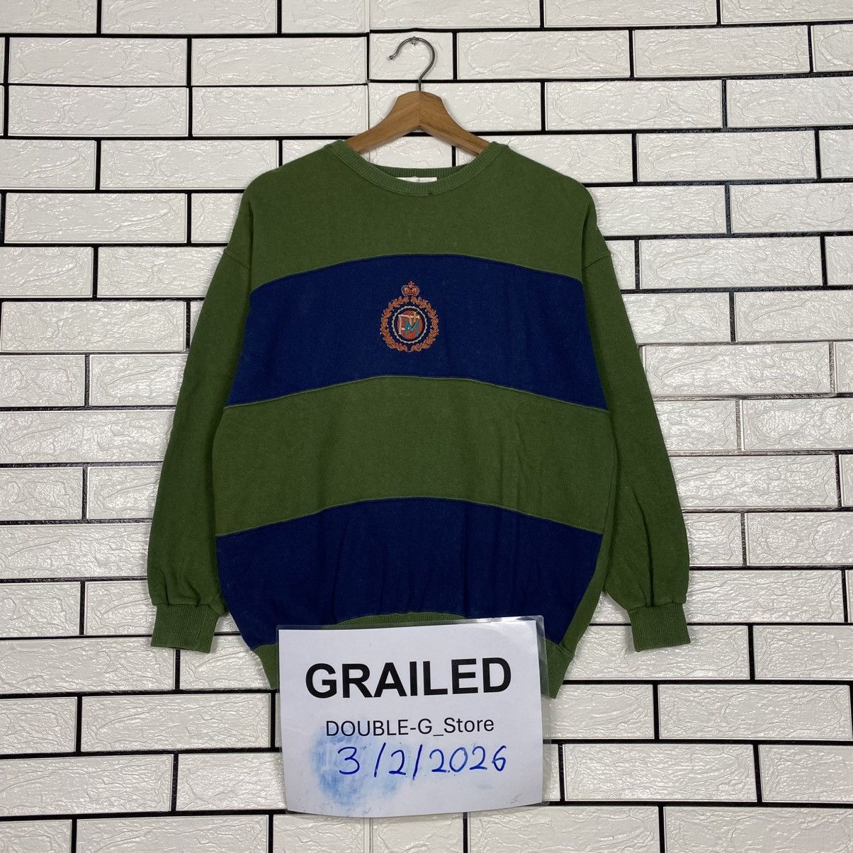 Japanese Brand 📌Vintage Sweatshirt Ferra Rosa Striped Issey Miyake Size US M / EU 48-50 / 2 - 1 Thumbnail