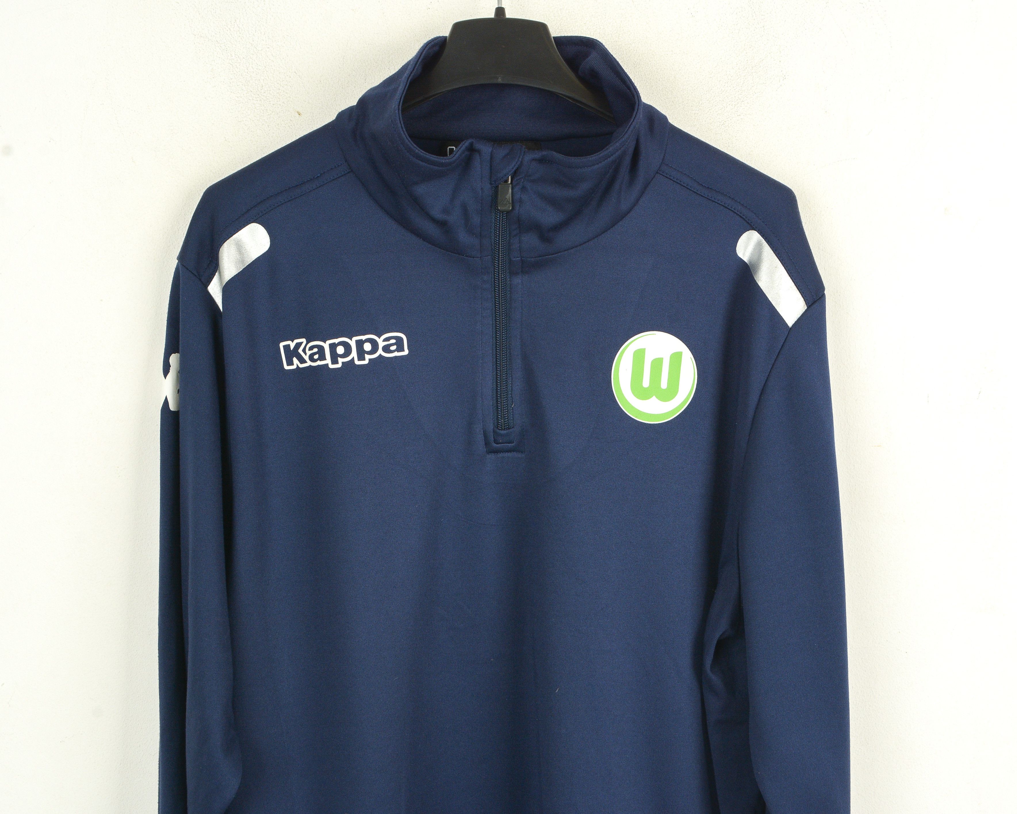 Kappa VfL Wolfsburg XL Training Soccer Tracksuit Jumper Pullover Size US XL / EU 56 / 4 - 2 Thumbnail
