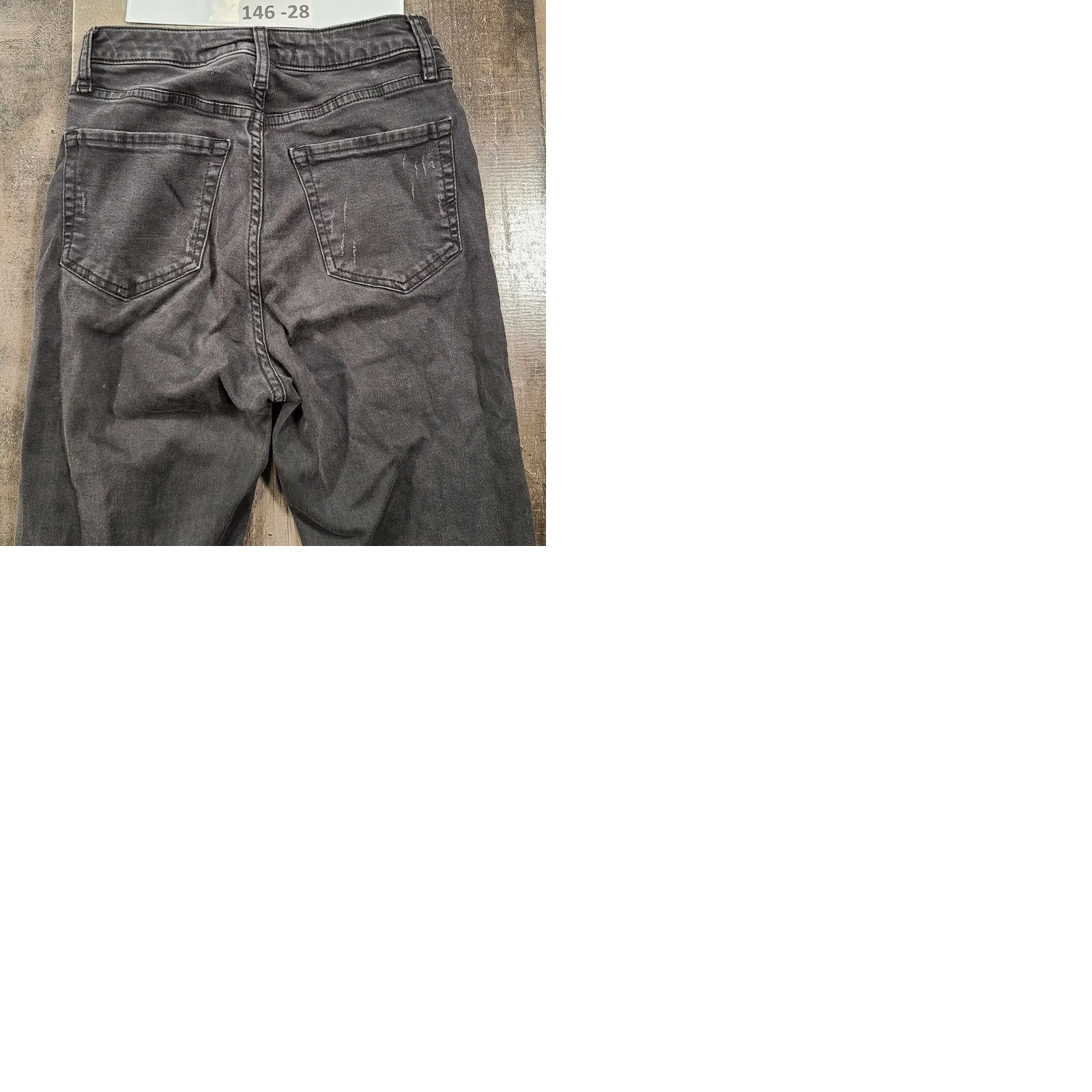 Forever 21 FOREVER 21 Jeans Womens 25 Skinny High Rise Distressed Zip Dark Wash Black Denim Size 42" / US 20 - 9 Thumbnail
