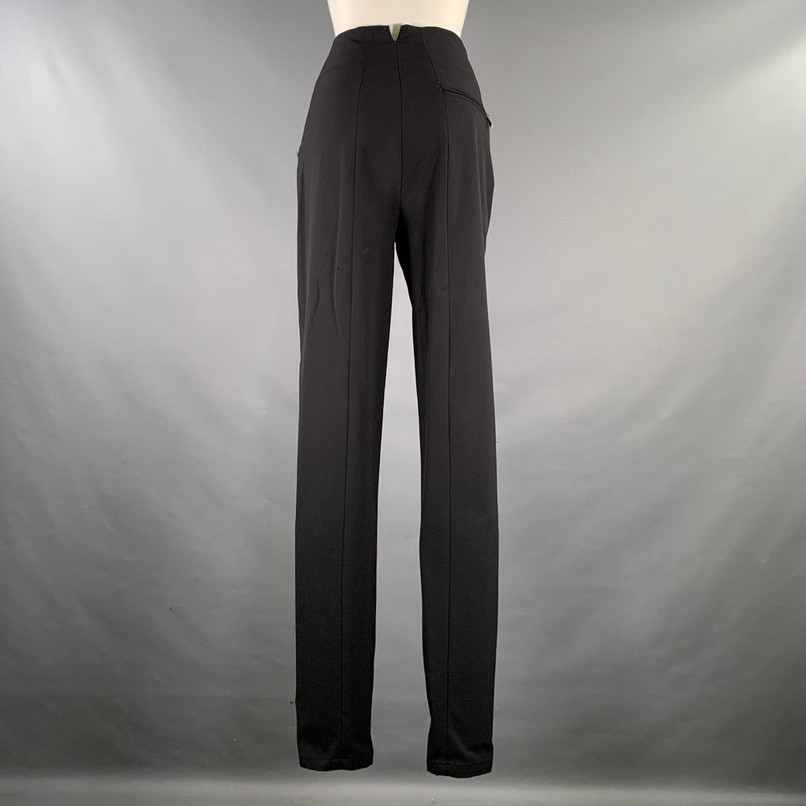 Marithe + Francois Girbaud MARITHE+FRANCOIS GIRBAUD Black Polyamide Blend Dress Pants Size US 30 / EU 46 - 2 Thumbnail